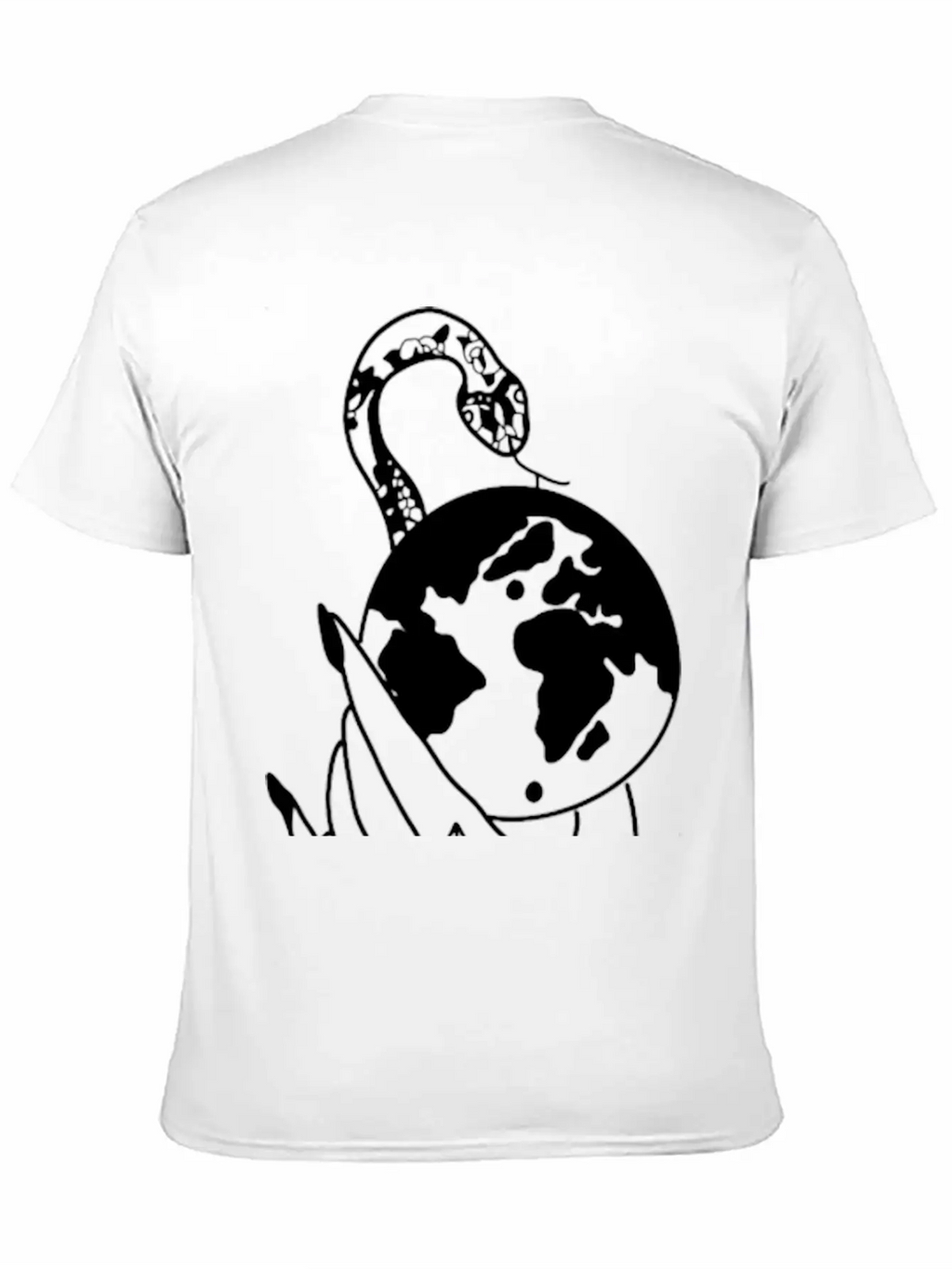 Tattoo Hand Snake World Classic Cotton Tee – Unisex Comfort For Any Season