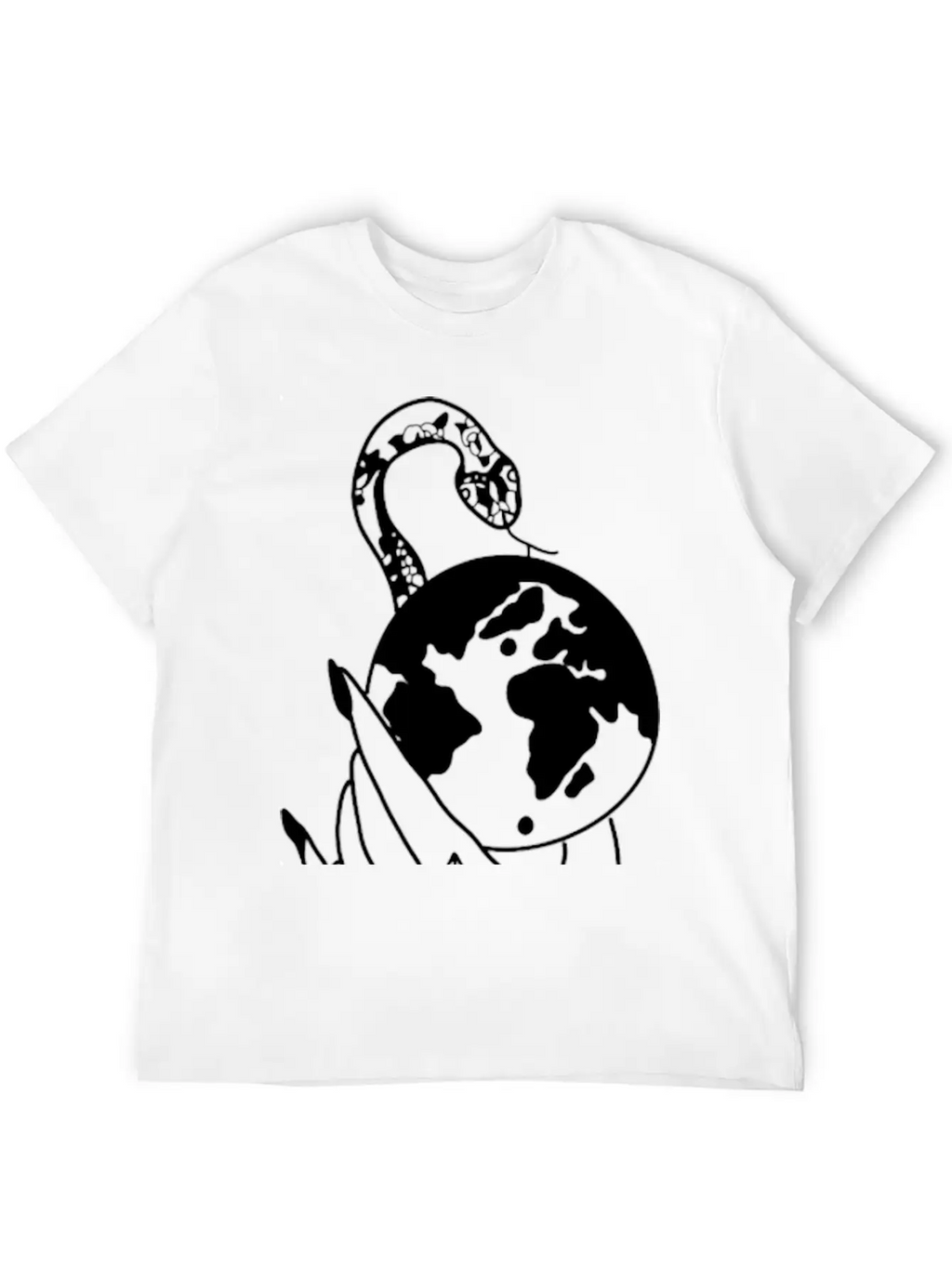 Tattoo Hand Snake World Classic Cotton Tee – Unisex Comfort For Any Season