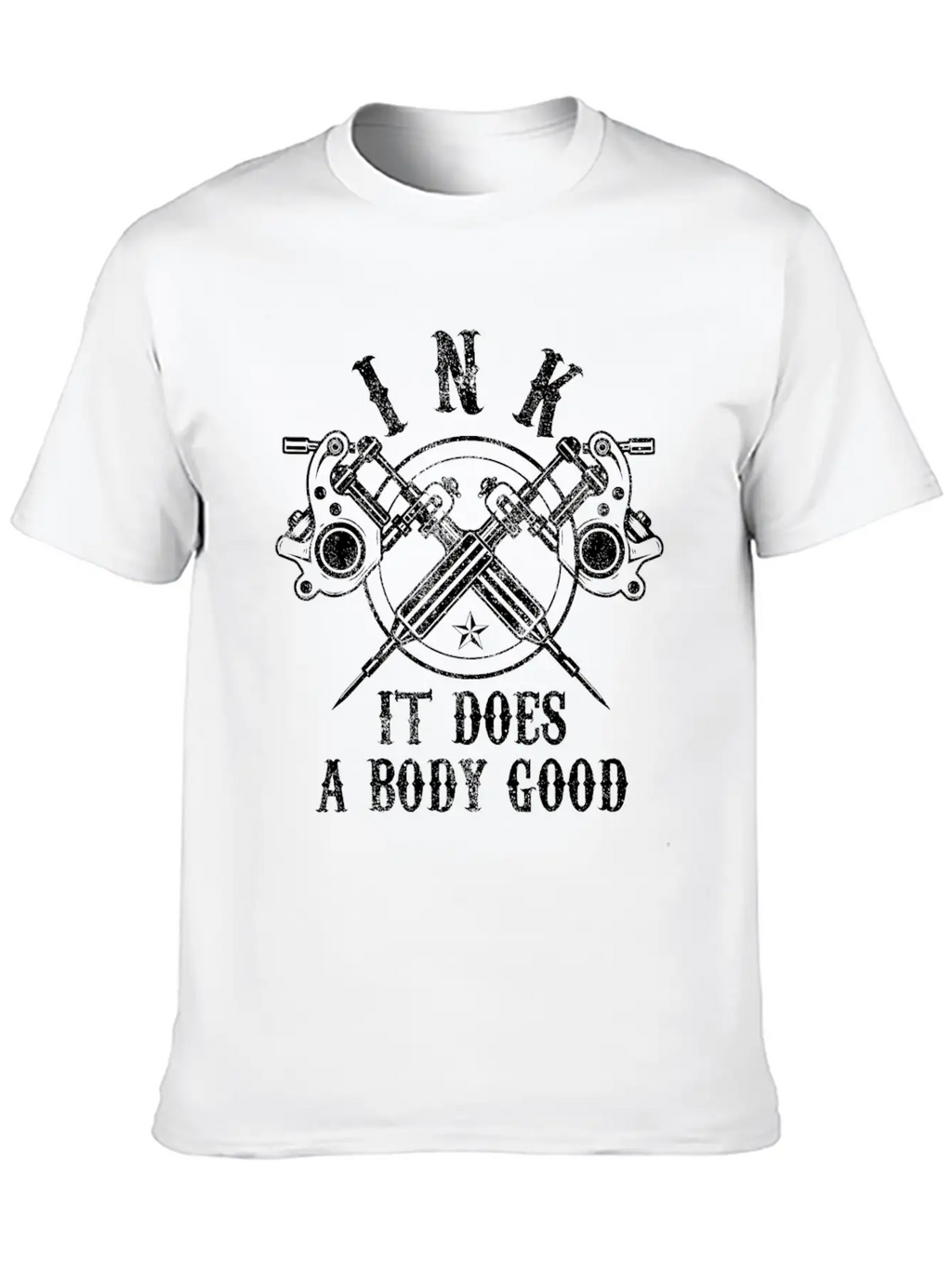 Tattoo - Ink It Does A Body Good Breathable Soft Cotton T-Shirt – Timeless Casual Look