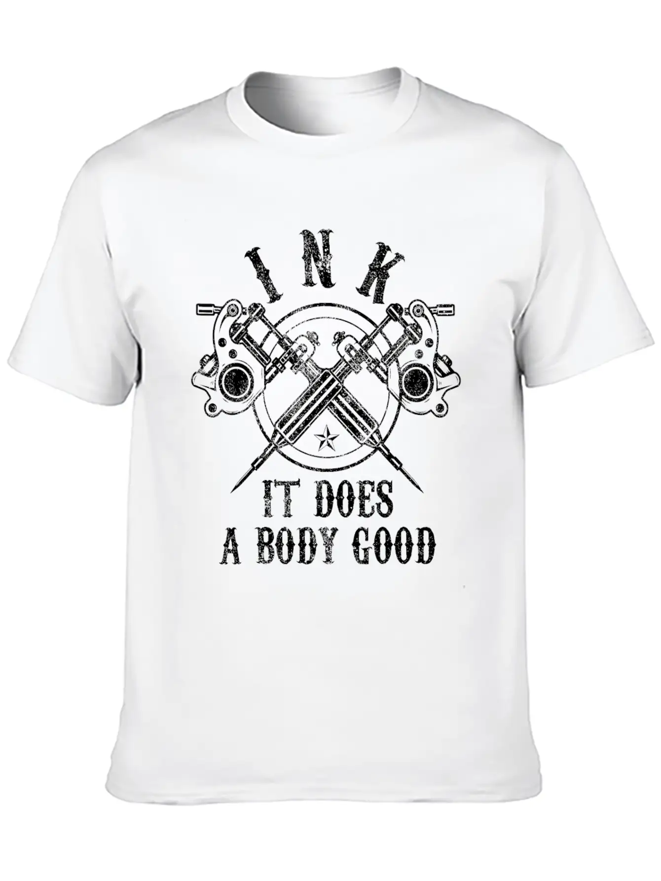 Tattoo - Ink It Does A Body Good Breathable Soft Cotton T-Shirt – Timeless Casual Look