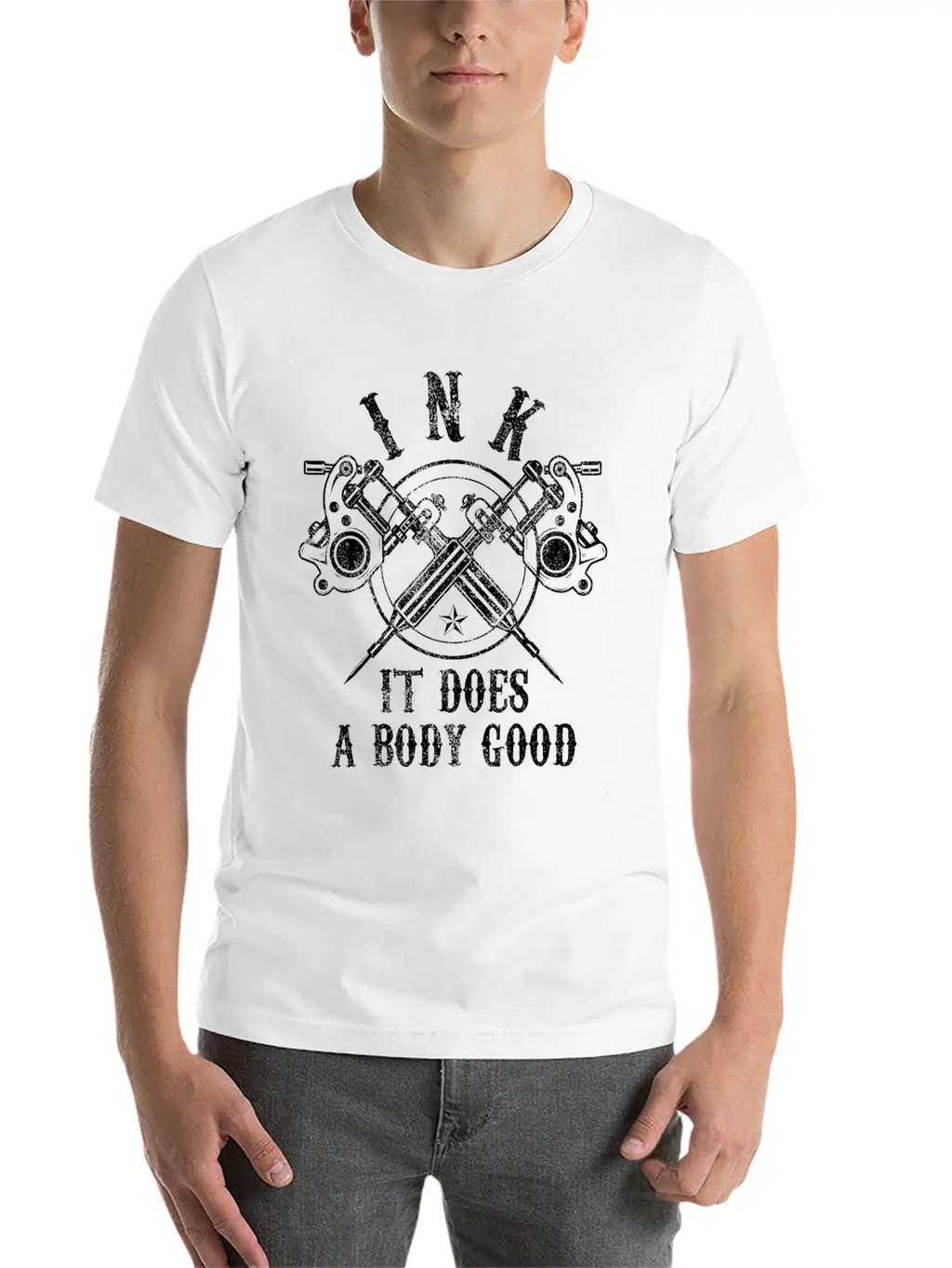 Tattoo - Ink It Does A Body Good Essential Cotton Tee For Daily Outfits – Unisex Style
