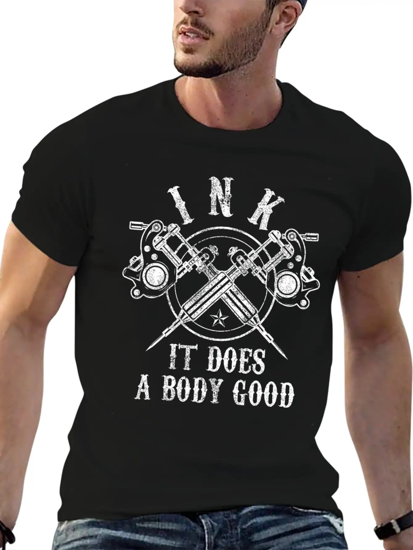 Tattoo - Ink It Does A Body Good Essential Cotton Tee For Daily Outfits – Unisex Style