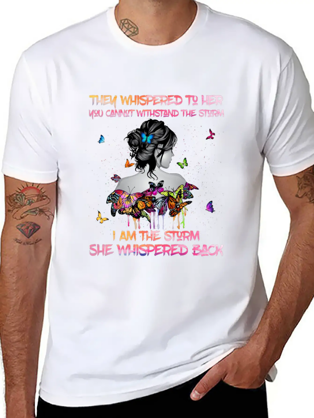 Tattoo Lady They Whispered To Her Classic Cotton Tee – Unisex Comfort For Any Season