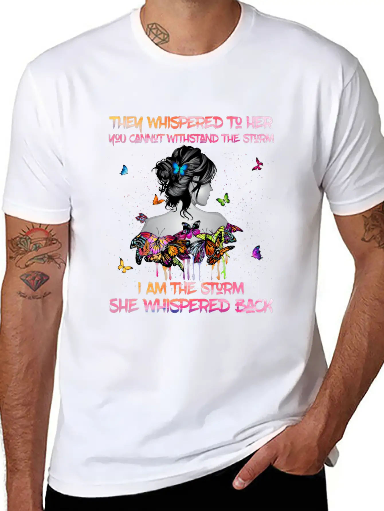 Tattoo Lady They Whispered To Her Classic Cotton Tee – Unisex Comfort For Any Season