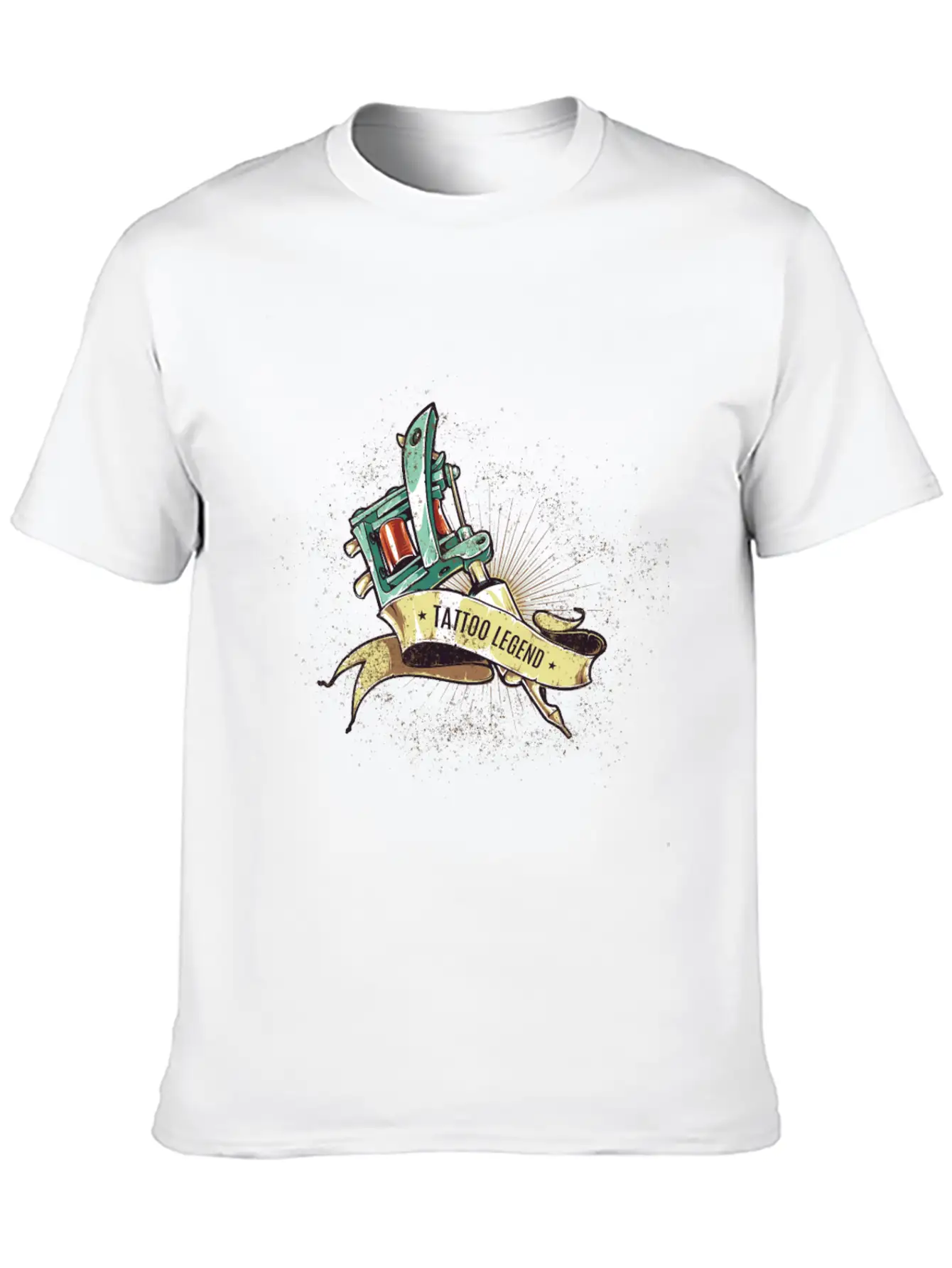 Tattoo Legend - Tattoo Machine With Sash Classic Cotton Tee – Unisex Comfort For Any Season