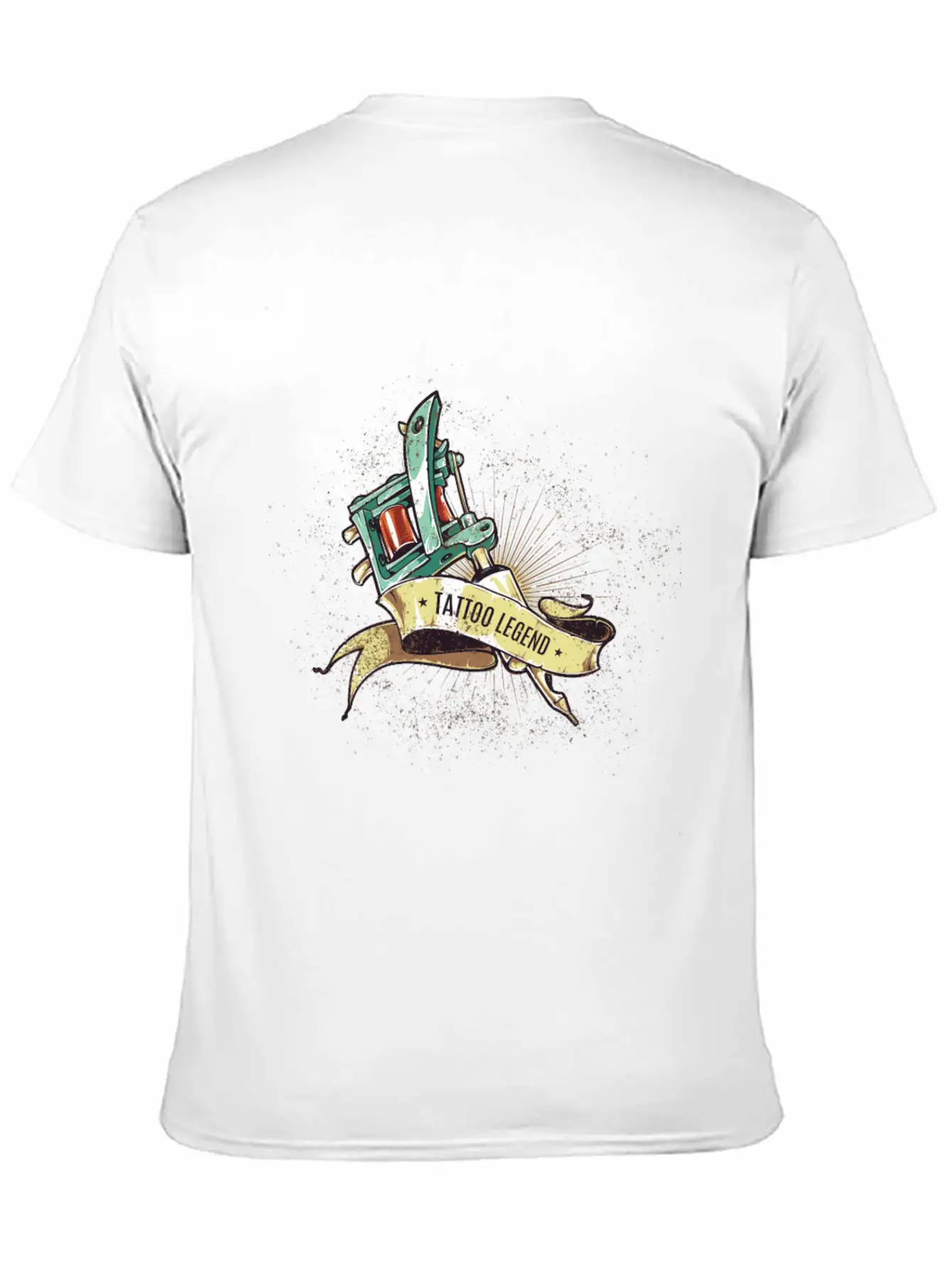 Tattoo Legend - Tattoo Machine With Sash Classic Cotton Tee – Unisex Comfort For Any Season
