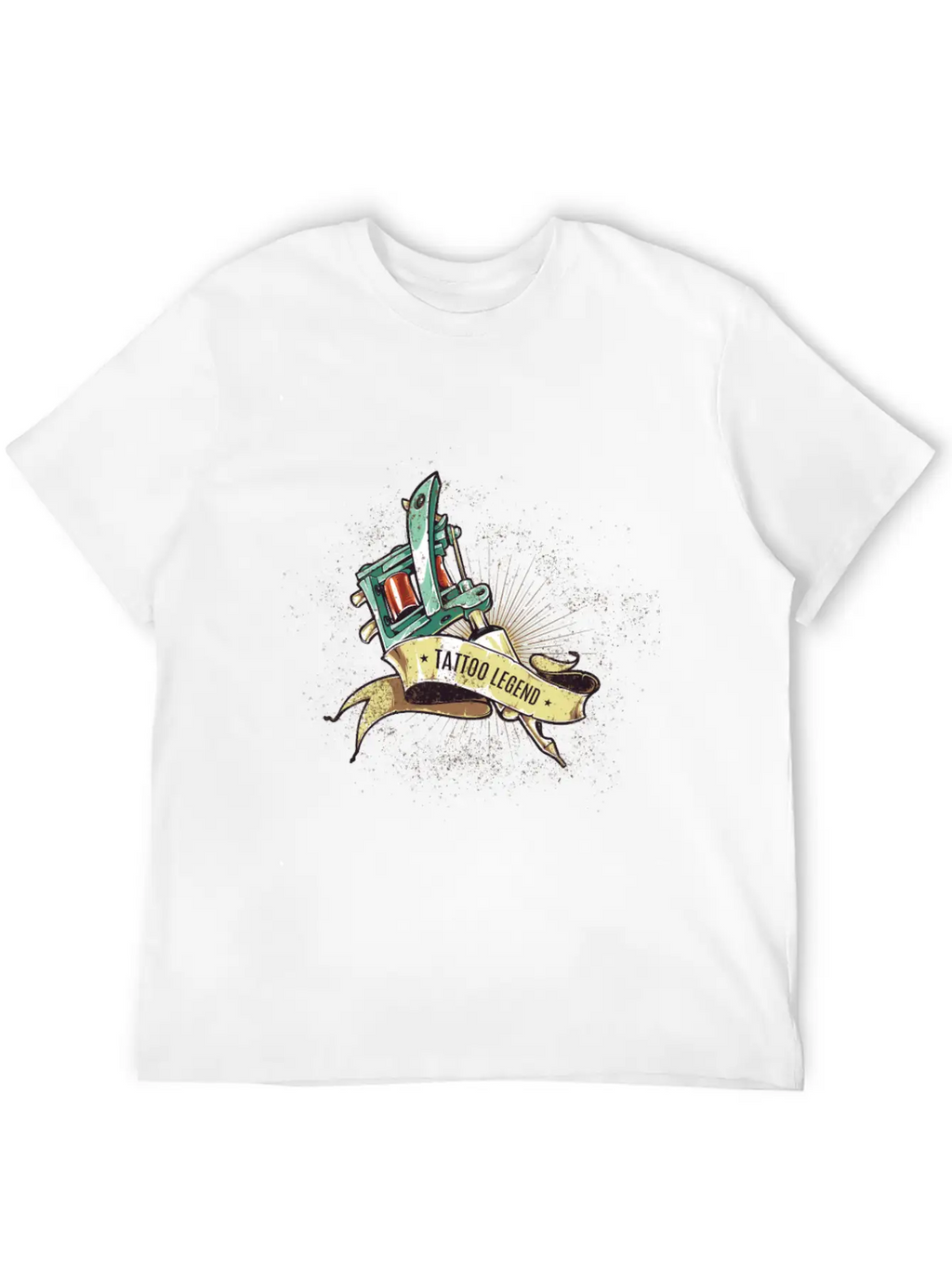 Tattoo Legend - Tattoo Machine With Sash Classic Cotton Tee – Unisex Comfort For Any Season