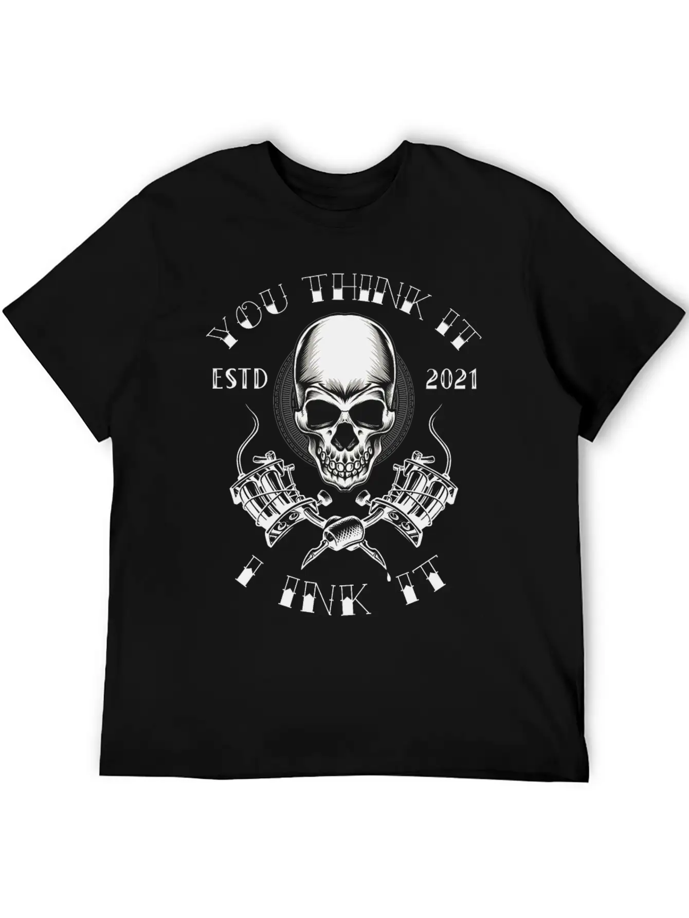 Tattoo Skull Inked Ink Tattoo Saying Quote Memes Essential Cotton Tee For Daily Outfits – Unisex Style