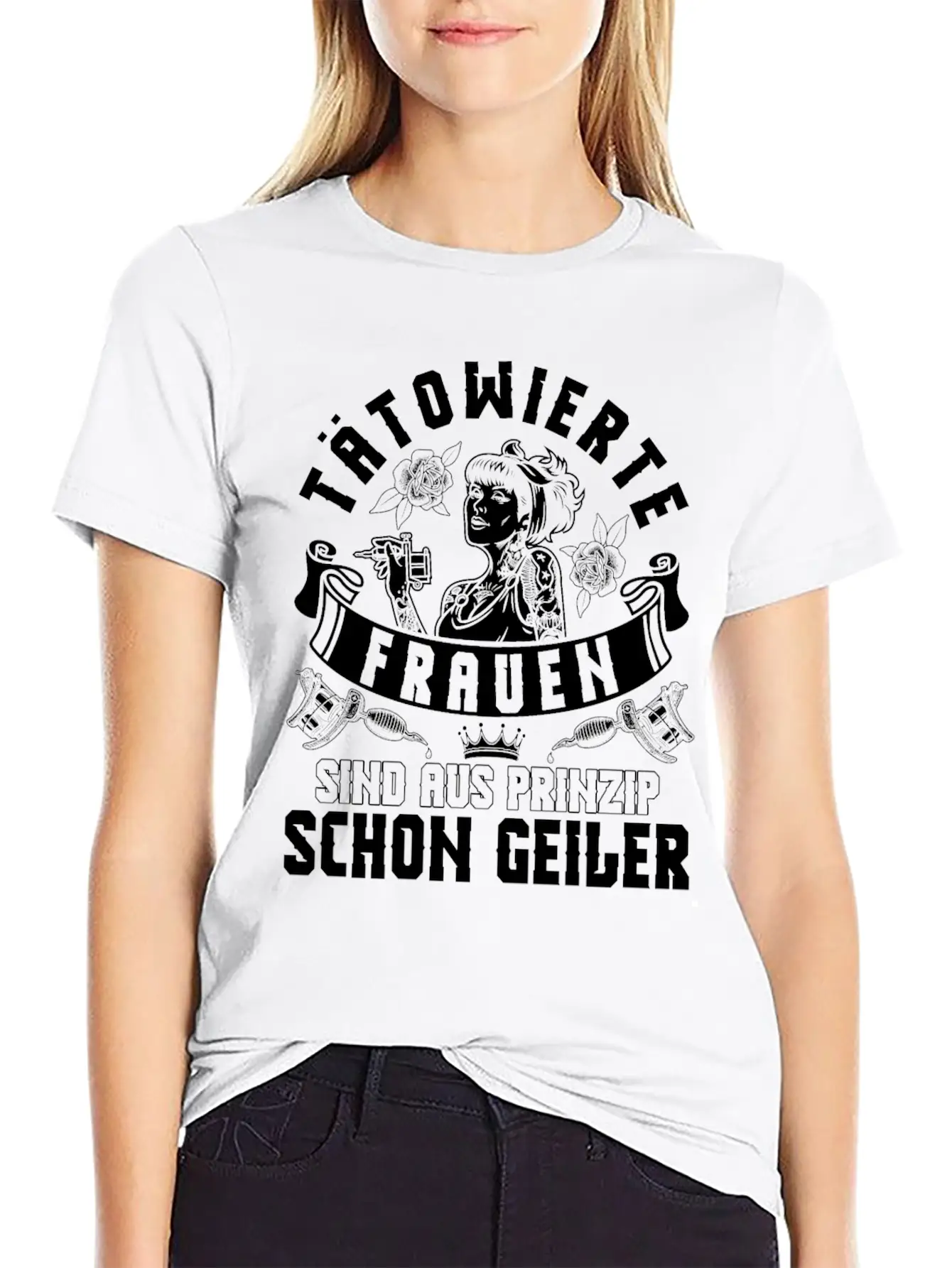 Tattoo, Tattooed Women: Rock Your Ink With Style Breathable Soft Cotton T-Shirt – Timeless Casual Look
