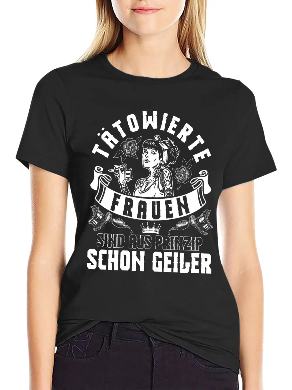 Tattoo, Tattooed Women: Rock Your Ink With Style Breathable Soft Cotton T-Shirt – Timeless Casual Look