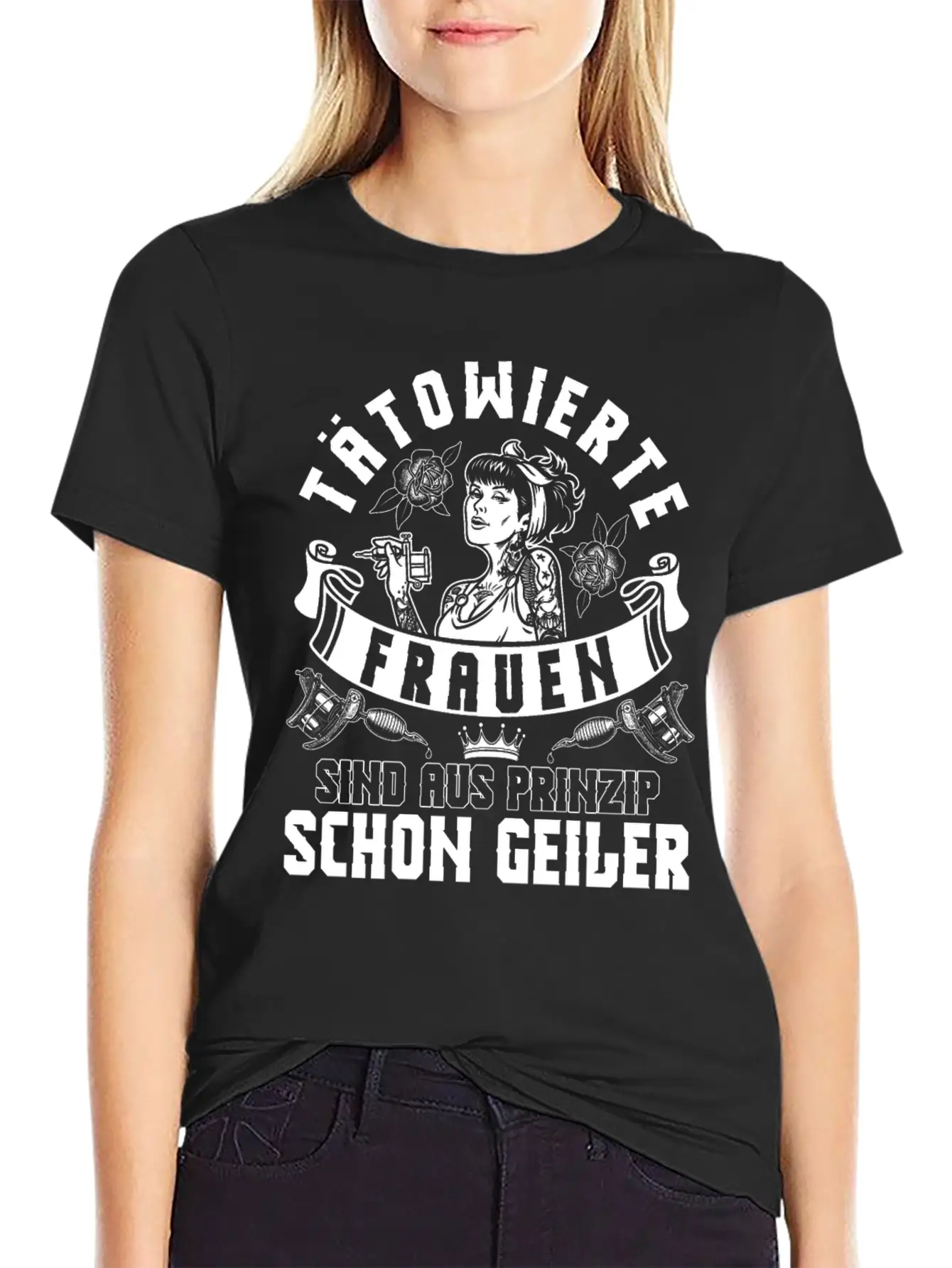 Tattoo, Tattooed Women: Rock Your Ink With Style Breathable Soft Cotton T-Shirt – Timeless Casual Look
