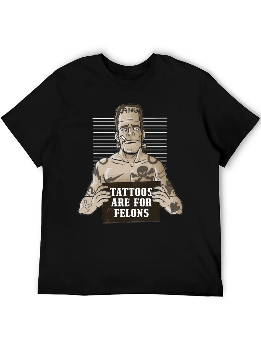 Tattoos Are For Felons Funny Tattoo Gift Timeless Short Sleeve Tee – Comfy And Minimalist Design
