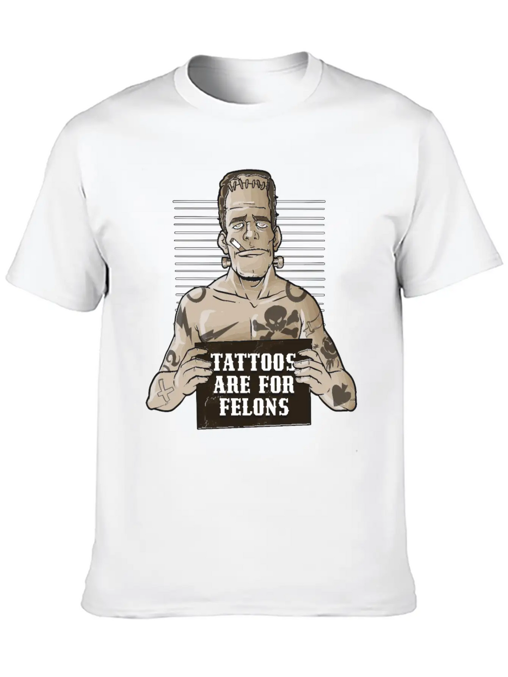 Tattoos Are For Felons Funny Tattoo Gift Timeless Short Sleeve Tee – Comfy And Minimalist Design