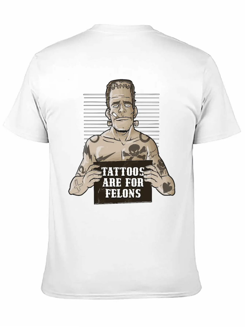 Tattoos Are For Felons Funny Tattoo Gift Timeless Short Sleeve Tee – Comfy And Minimalist Design
