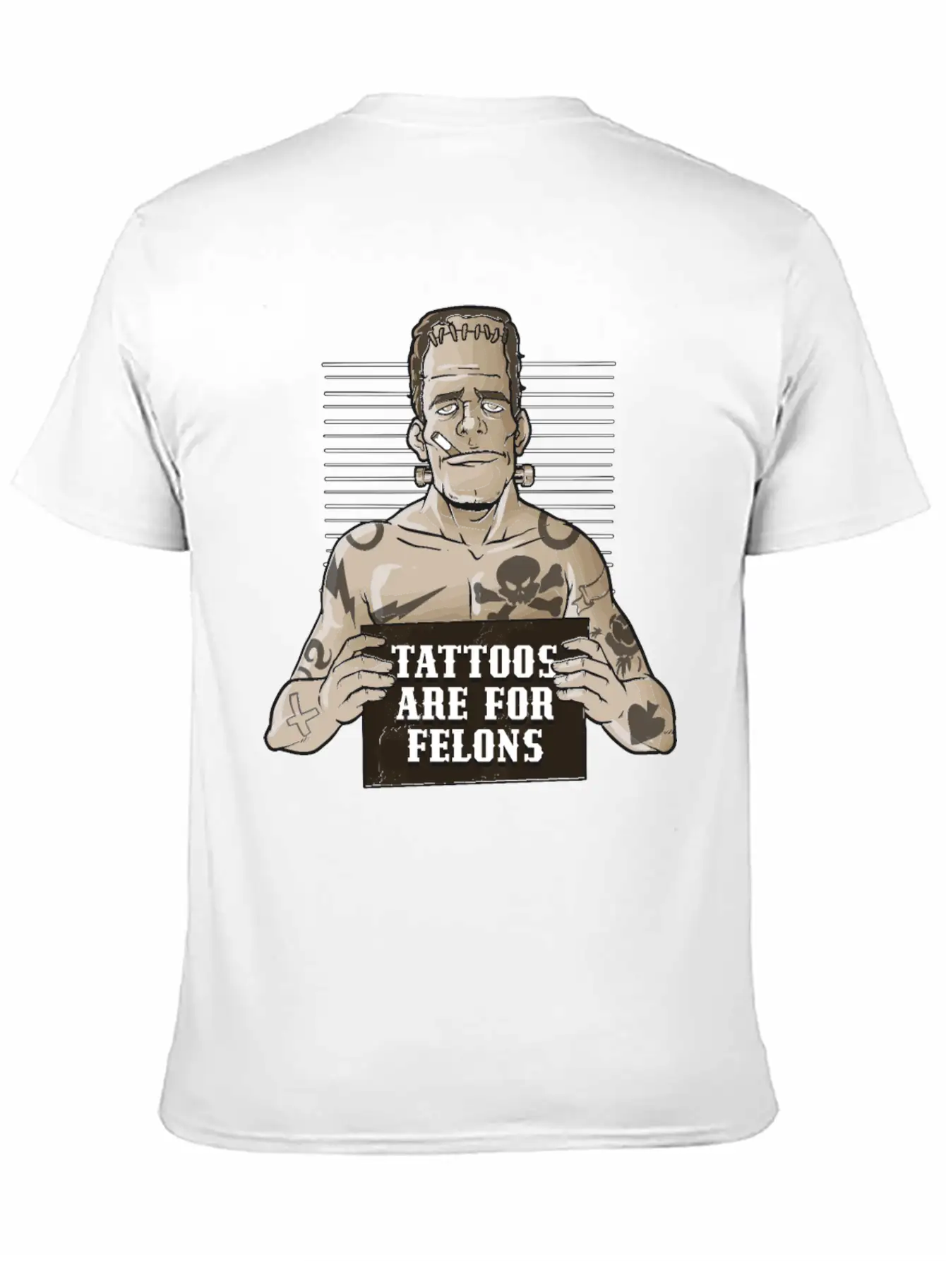 Tattoos Are For Felons Funny Tattoo Gift Timeless Short Sleeve Tee – Comfy And Minimalist Design