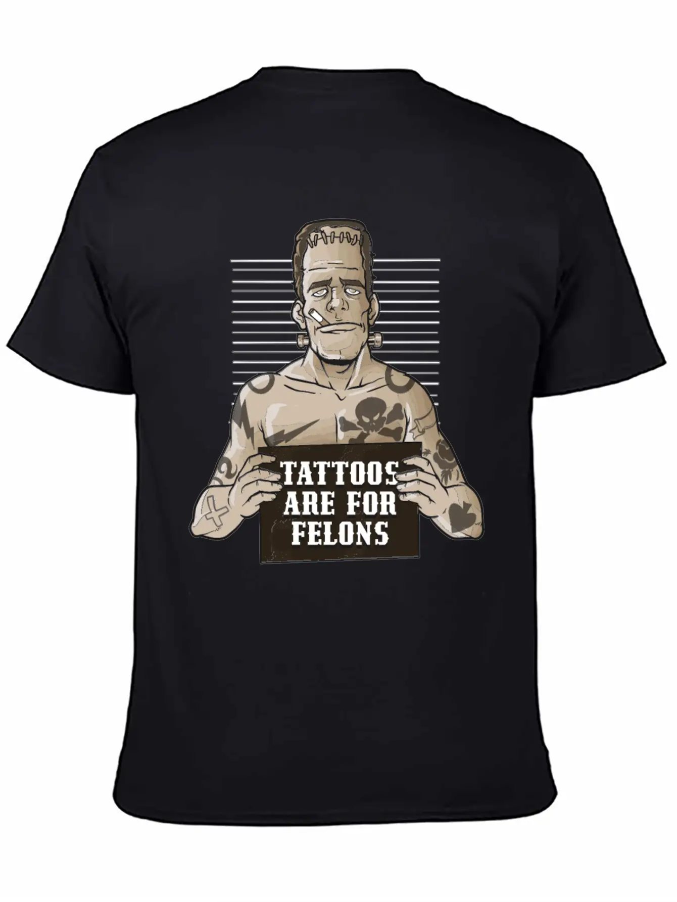 Tattoos Are For Felons Funny Tattoo Gift Timeless Short Sleeve Tee – Comfy And Minimalist Design