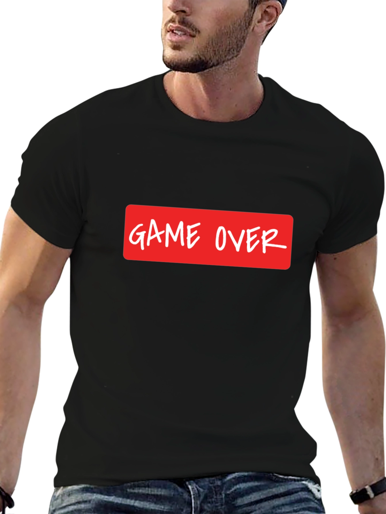 Game Over Graphic Print T-Shirt