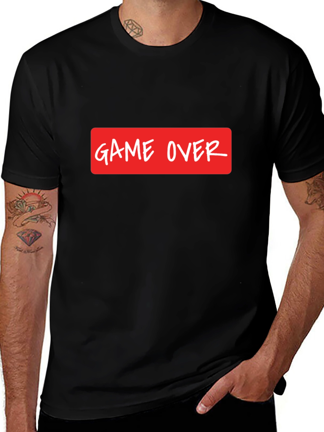 Game Over Graphic Print T-Shirt