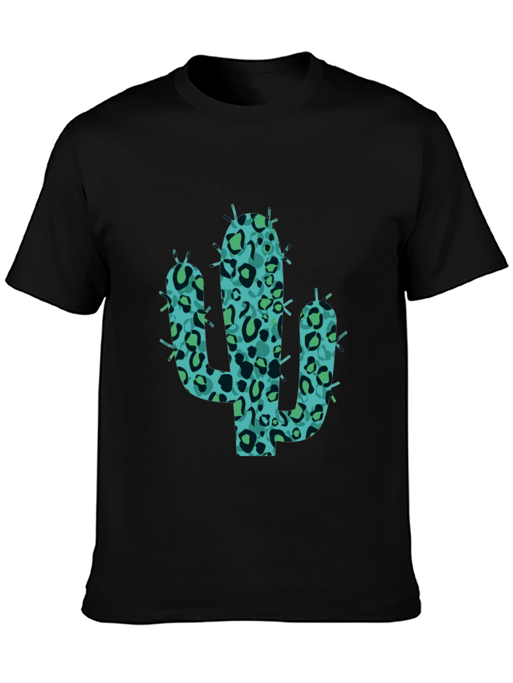 Cool Cactus Tee - Black Graphic Print Shirt