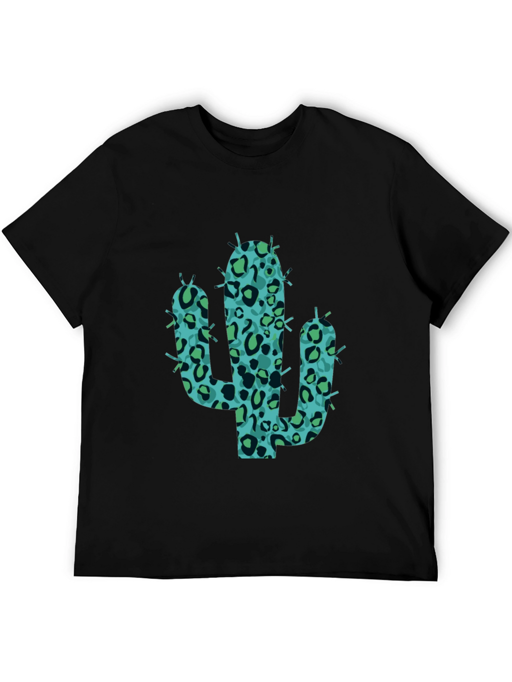 Cool Cactus Tee - Black Graphic Print Shirt