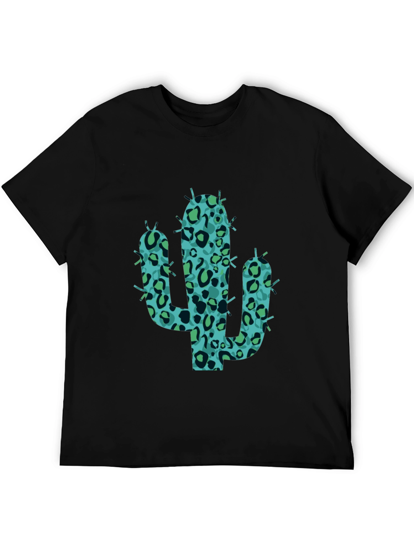 Cool Cactus Tee - Black Graphic Print Shirt