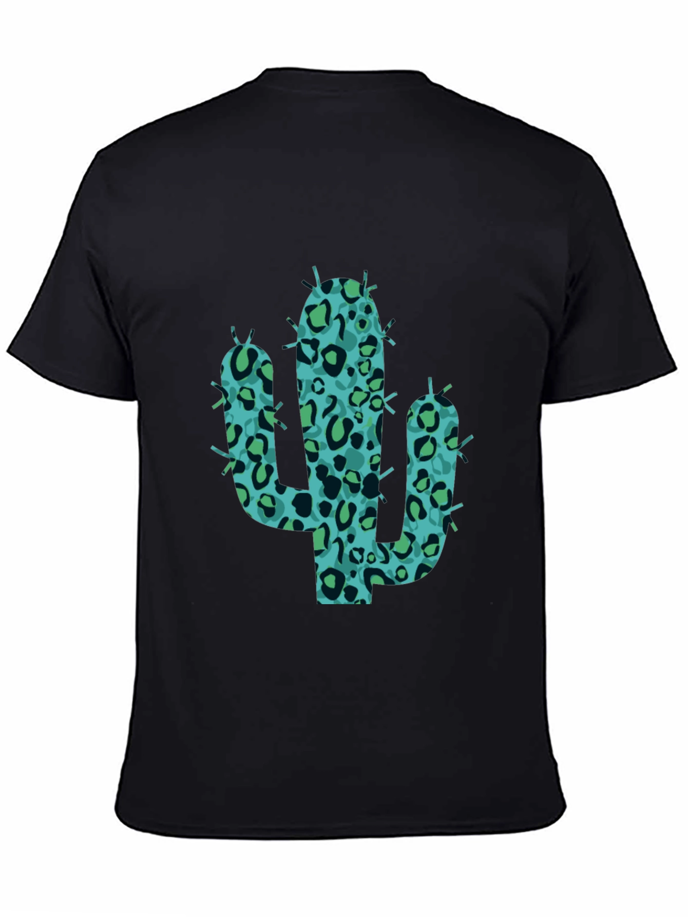 Cool Cactus Tee - Black Graphic Print Shirt