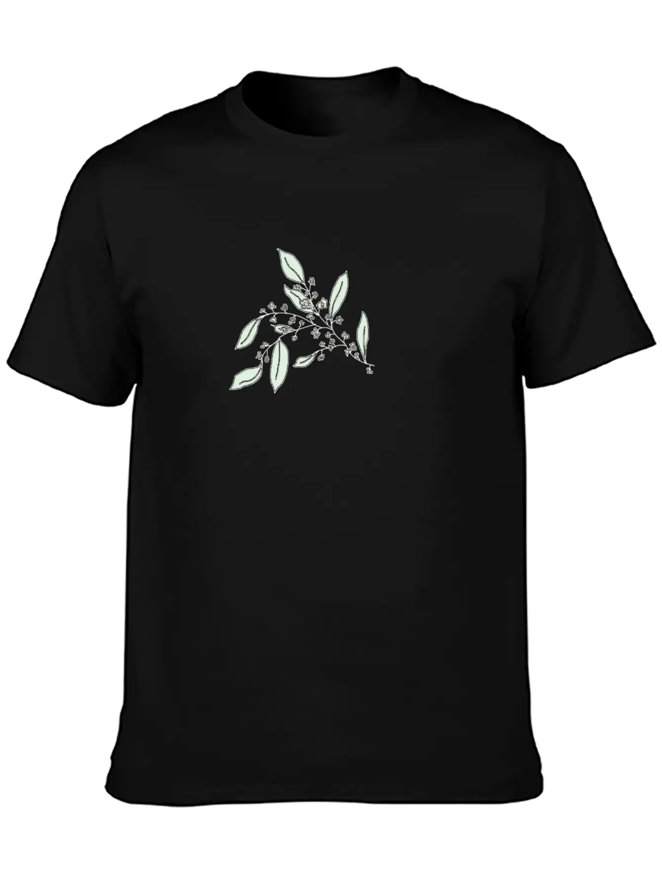 Tea Tree Flower Branch Relaxed Everyday Tee – Lightweight And Durable Cotton
