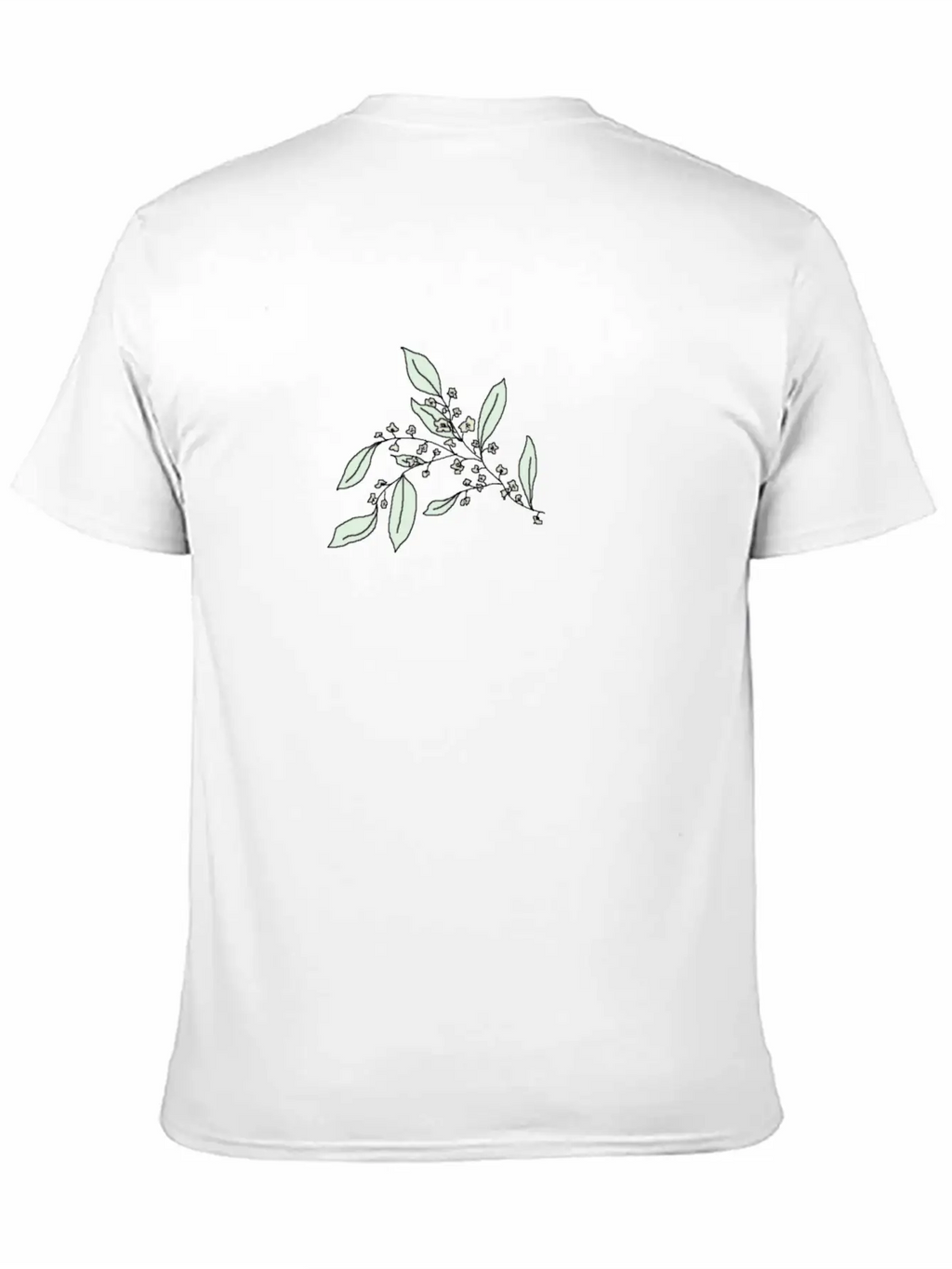 Tea Tree Flower Branch Relaxed Everyday Tee – Lightweight And Durable Cotton