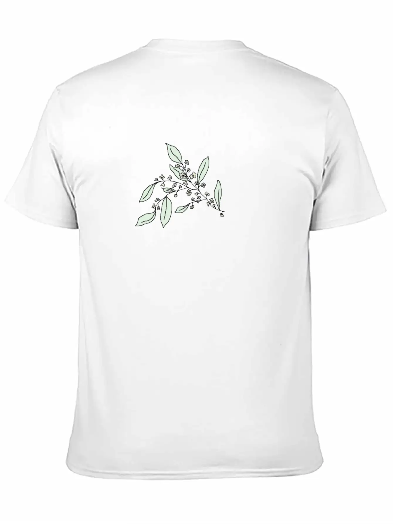 Tea Tree Flower Branch Relaxed Everyday Tee – Lightweight And Durable Cotton