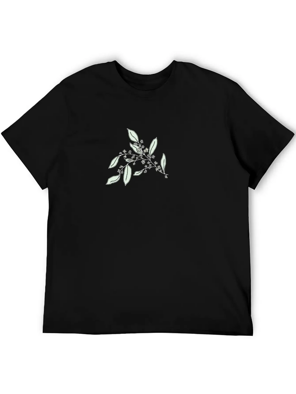 Tea Tree Flower Branch Relaxed Everyday Tee – Lightweight And Durable Cotton