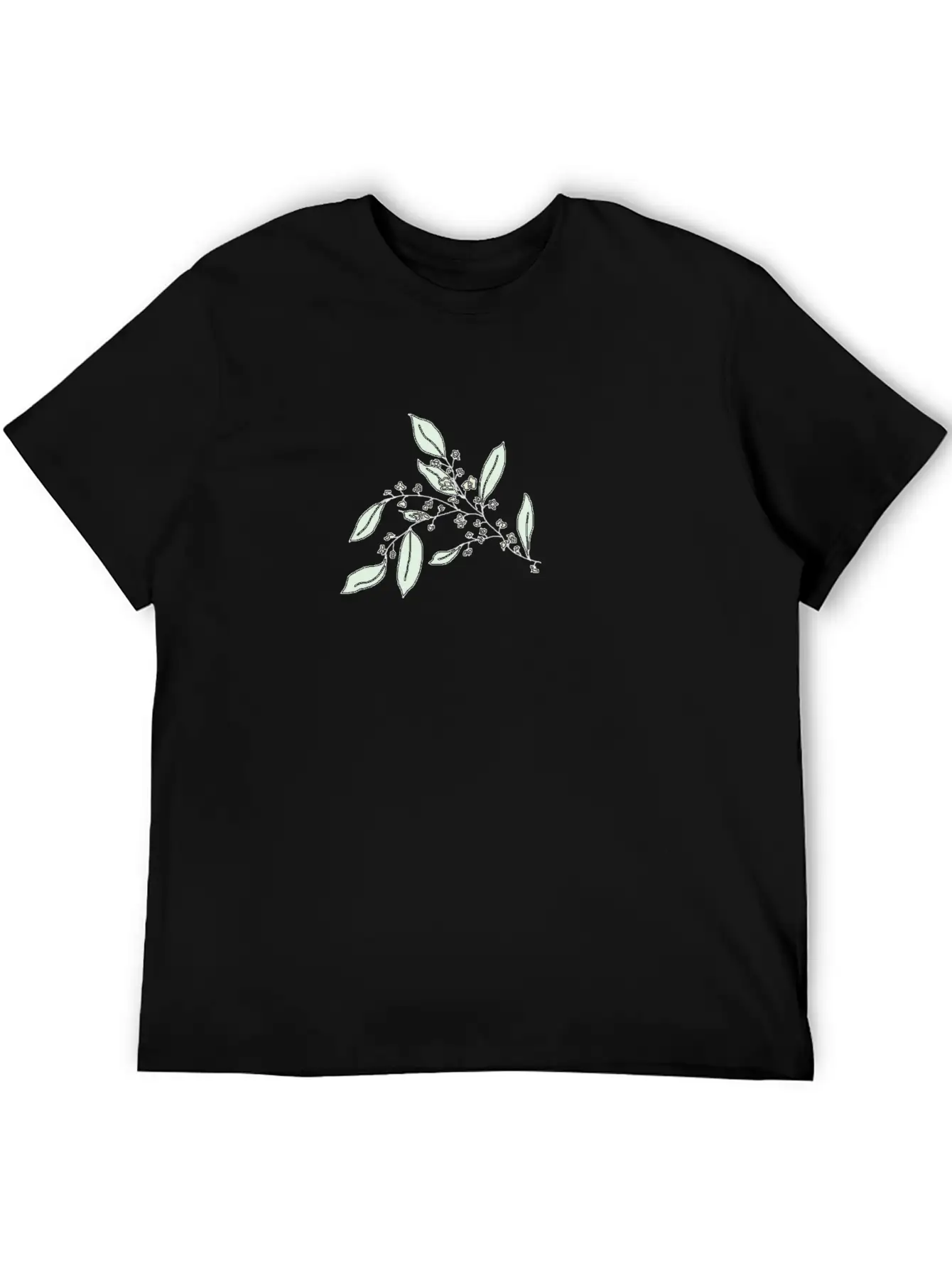 Tea Tree Flower Branch Relaxed Everyday Tee – Lightweight And Durable Cotton
