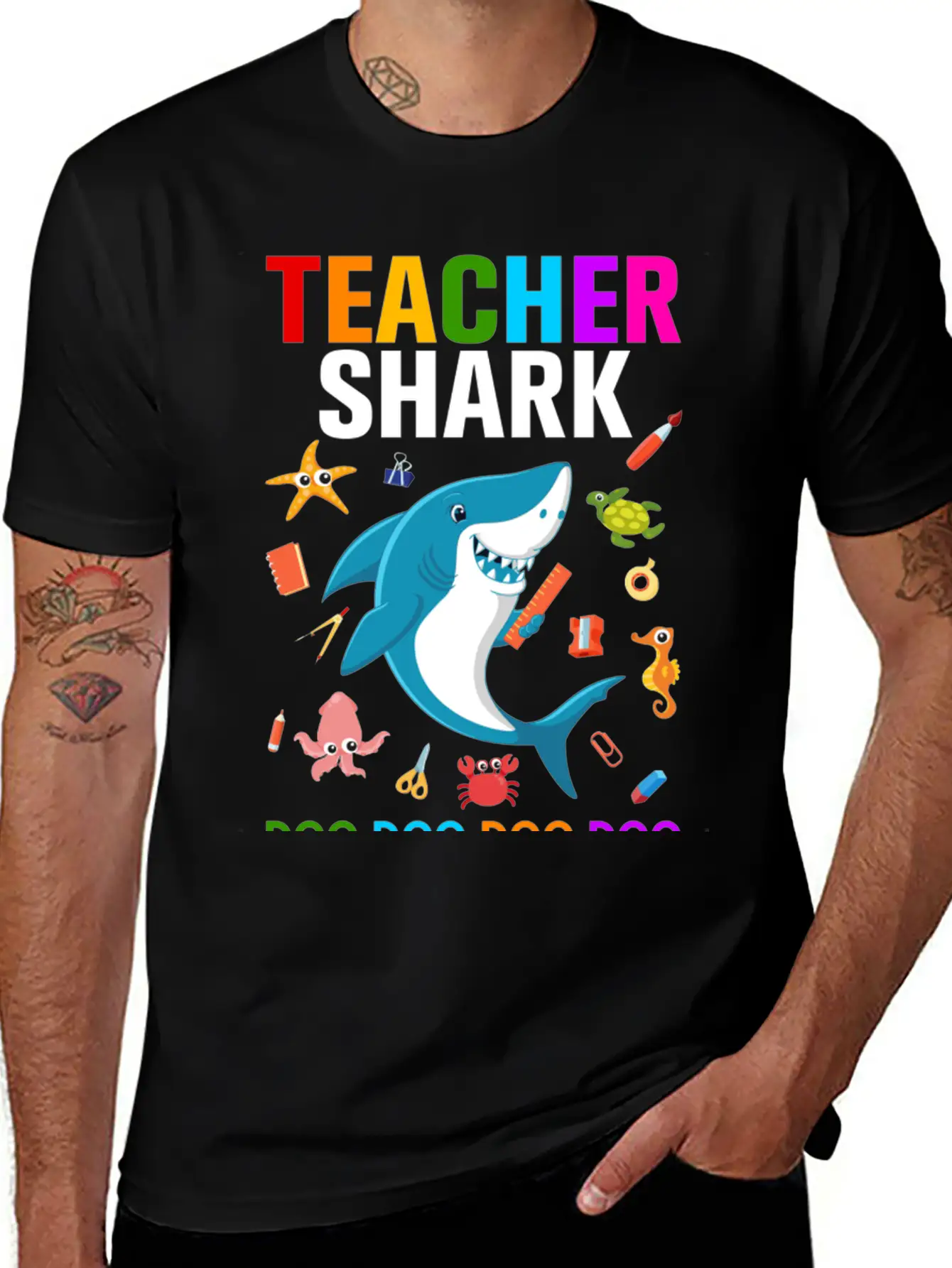 Teacher Shark Relaxed Everyday Tee – Lightweight And Durable Cotton