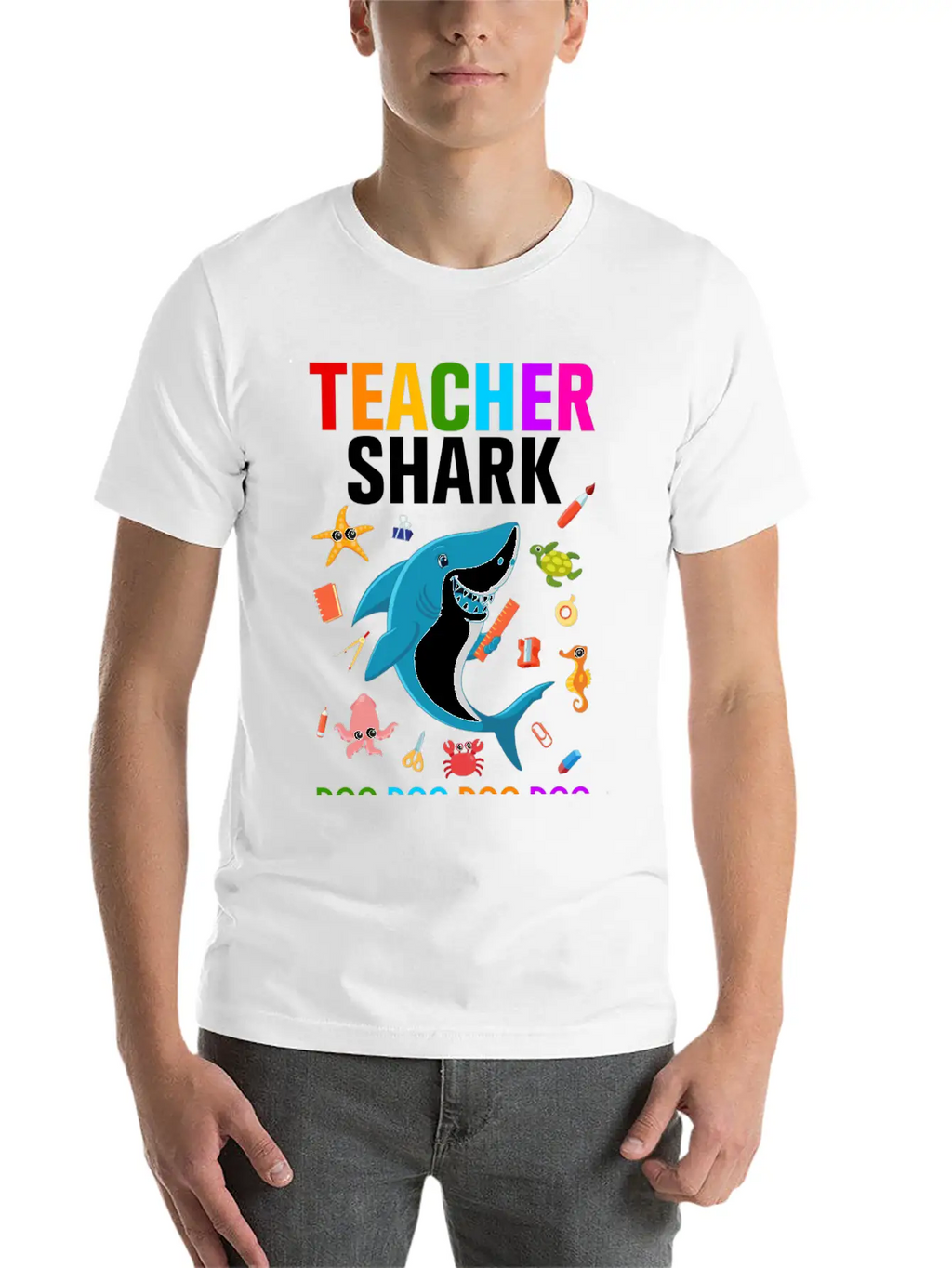 Teacher Shark Relaxed Everyday Tee – Lightweight And Durable Cotton