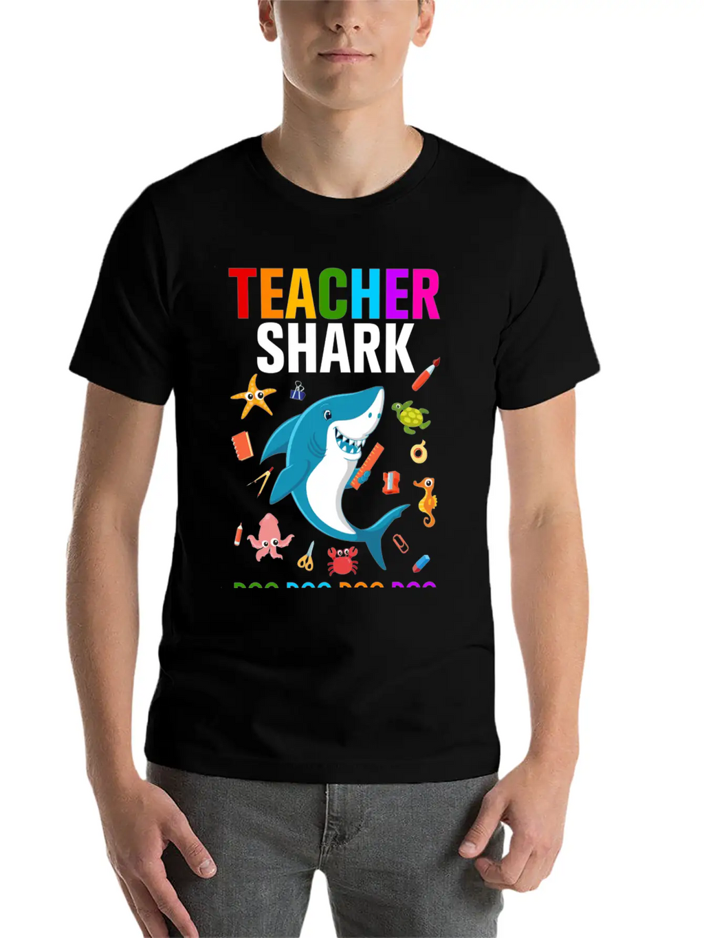 Teacher Shark Relaxed Everyday Tee – Lightweight And Durable Cotton