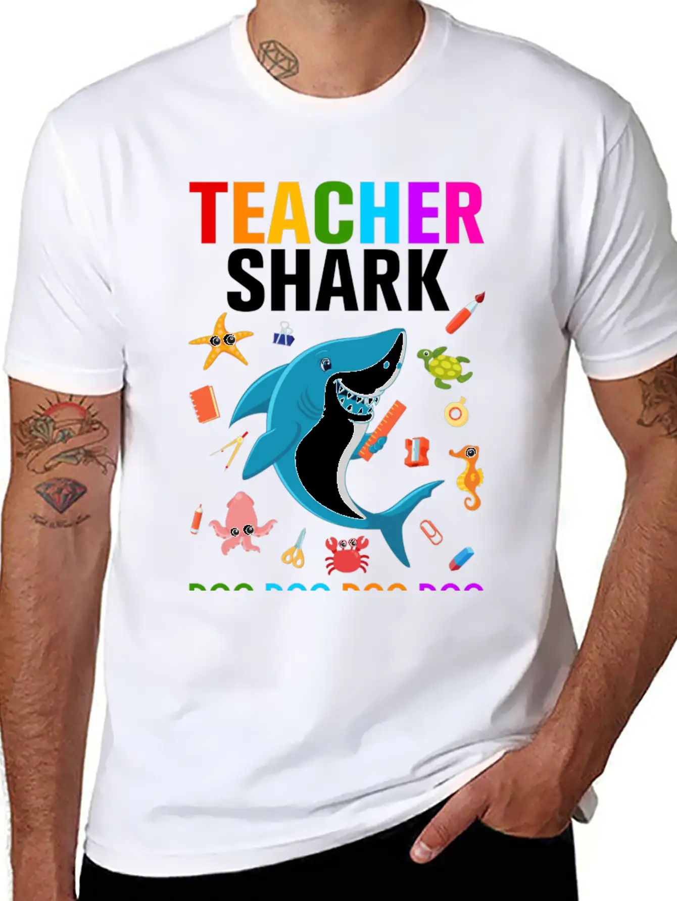Teacher Shark Relaxed Everyday Tee – Lightweight And Durable Cotton