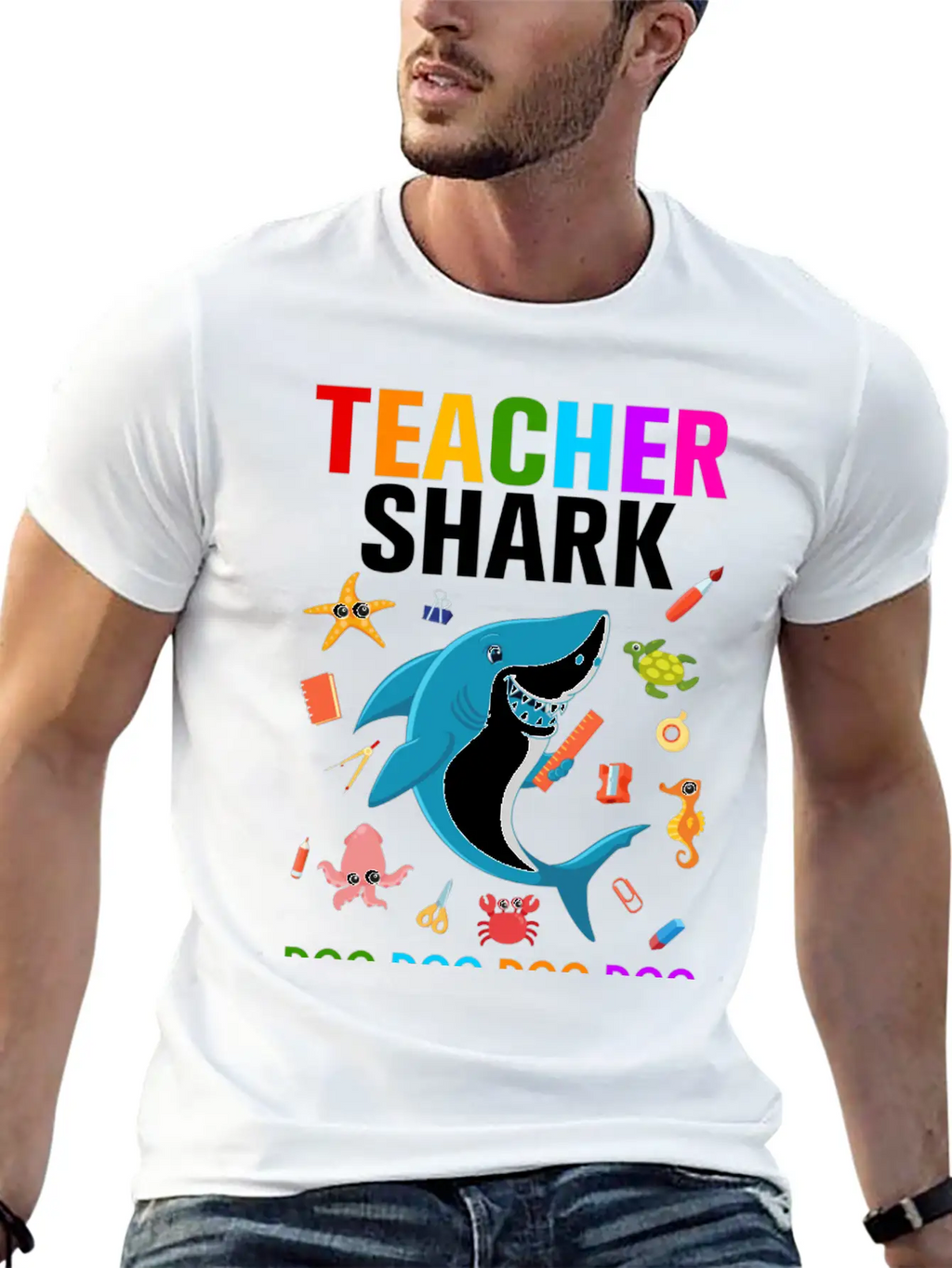 Teacher Shark Relaxed Everyday Tee – Lightweight And Durable Cotton