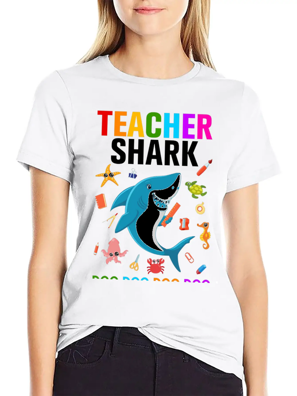 Teacher Shark Relaxed Everyday Tee – Lightweight And Durable Cotton