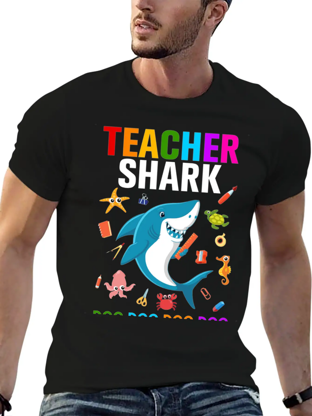 Teacher Shark Relaxed Everyday Tee – Lightweight And Durable Cotton