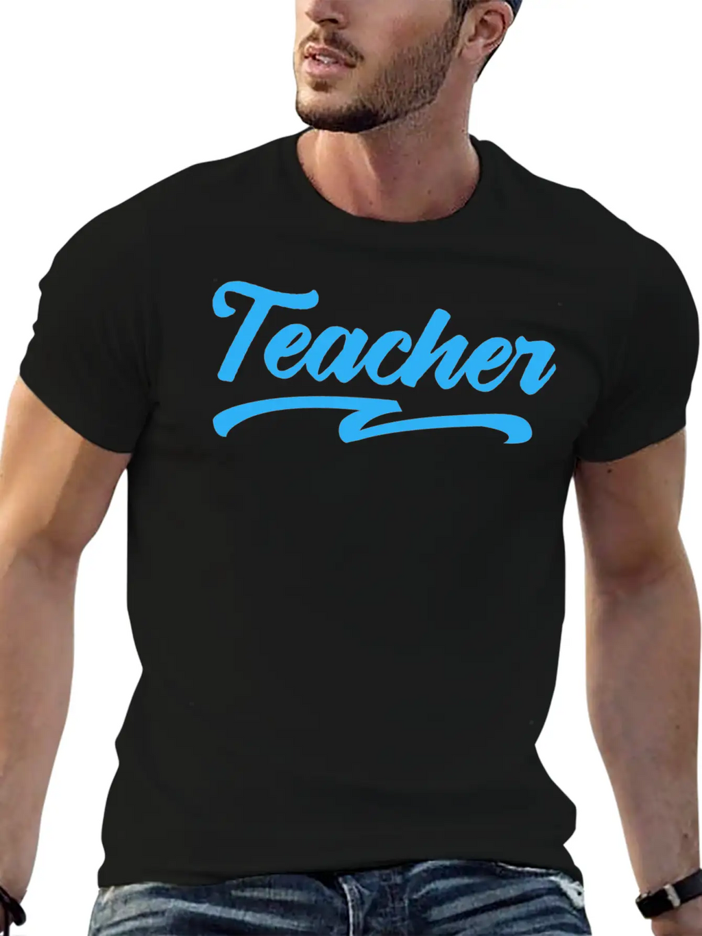 Teacher Typography Text Essential Cotton Tee For Daily Outfits – Unisex Style