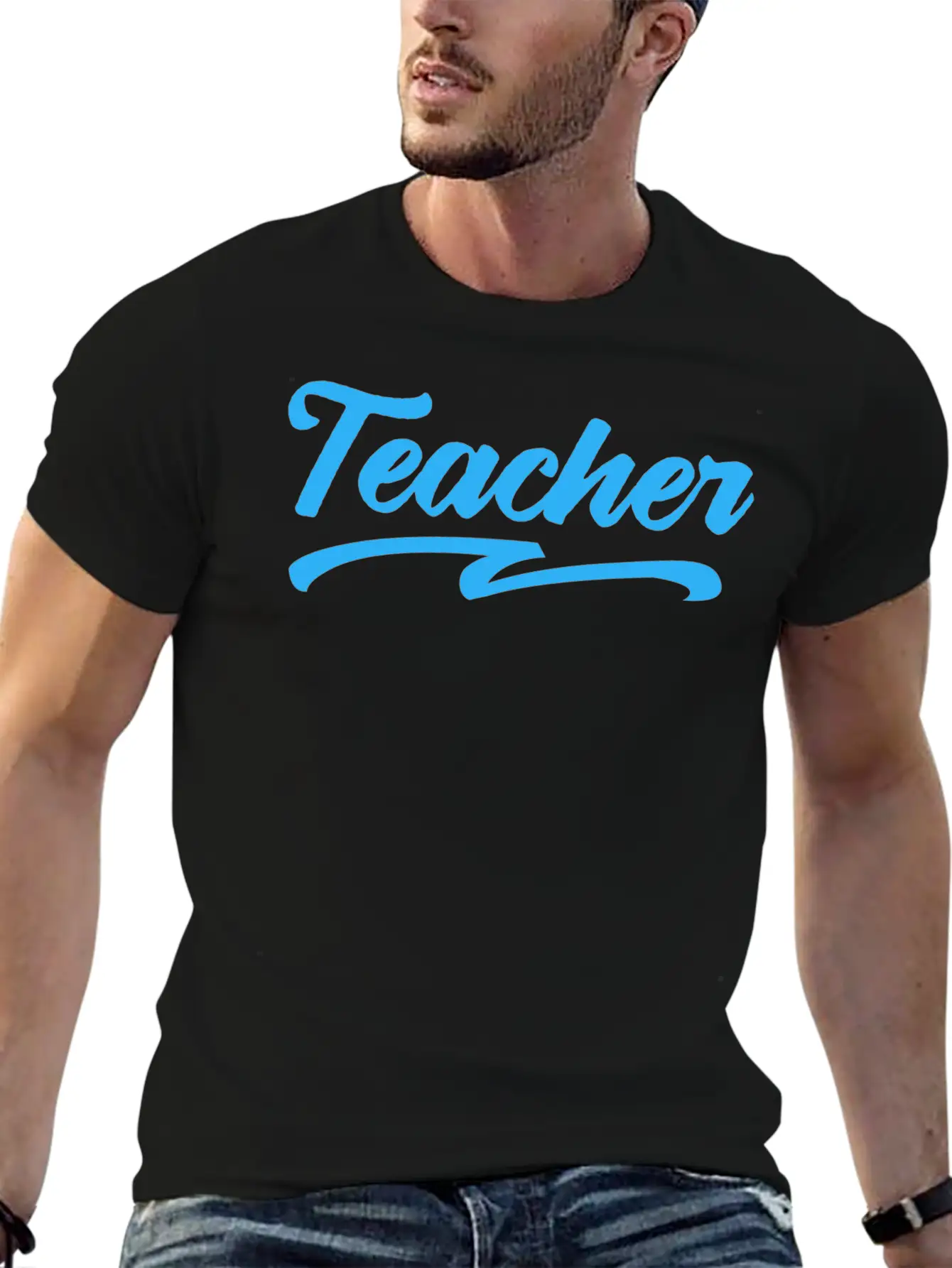 Teacher Typography Text Essential Cotton Tee For Daily Outfits – Unisex Style
