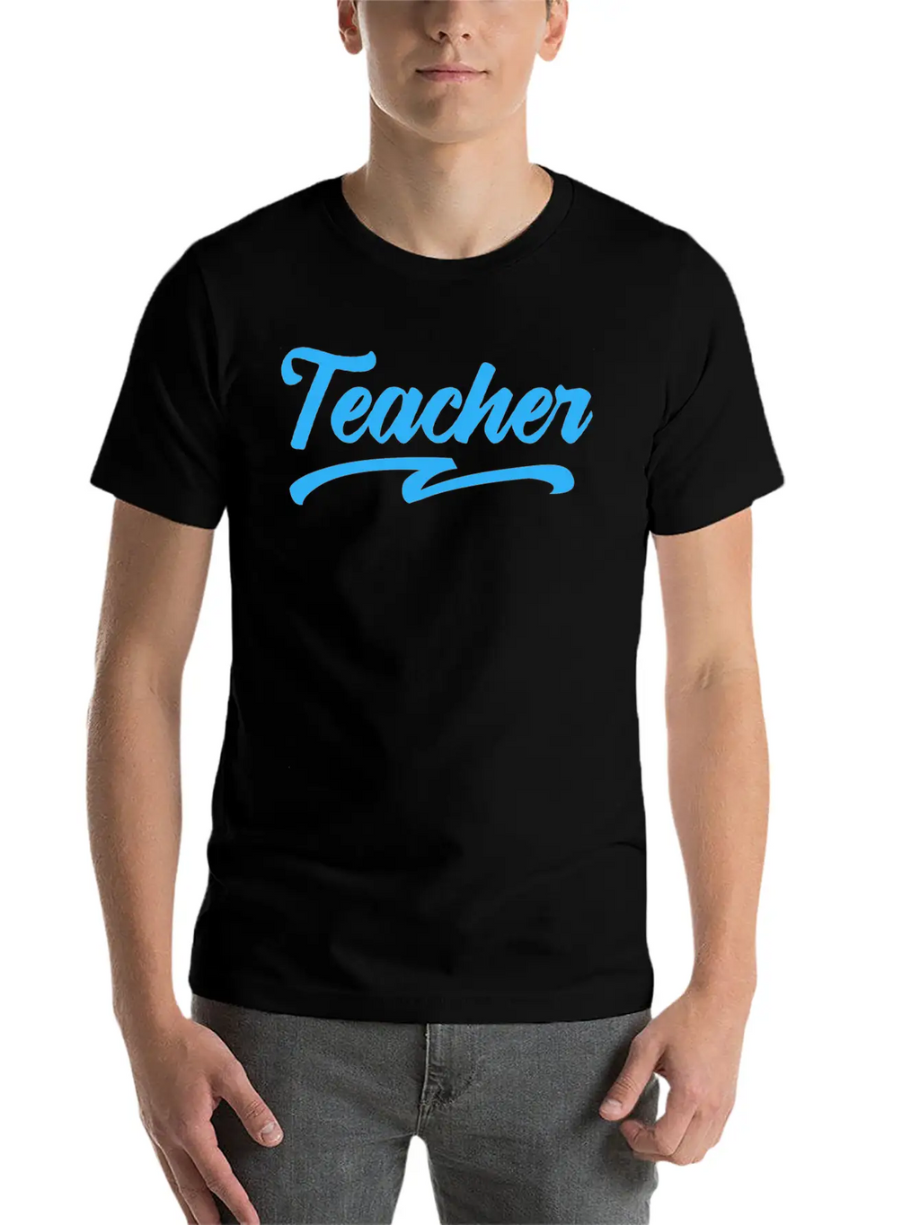 Teacher Typography Text Essential Cotton Tee For Daily Outfits – Unisex Style