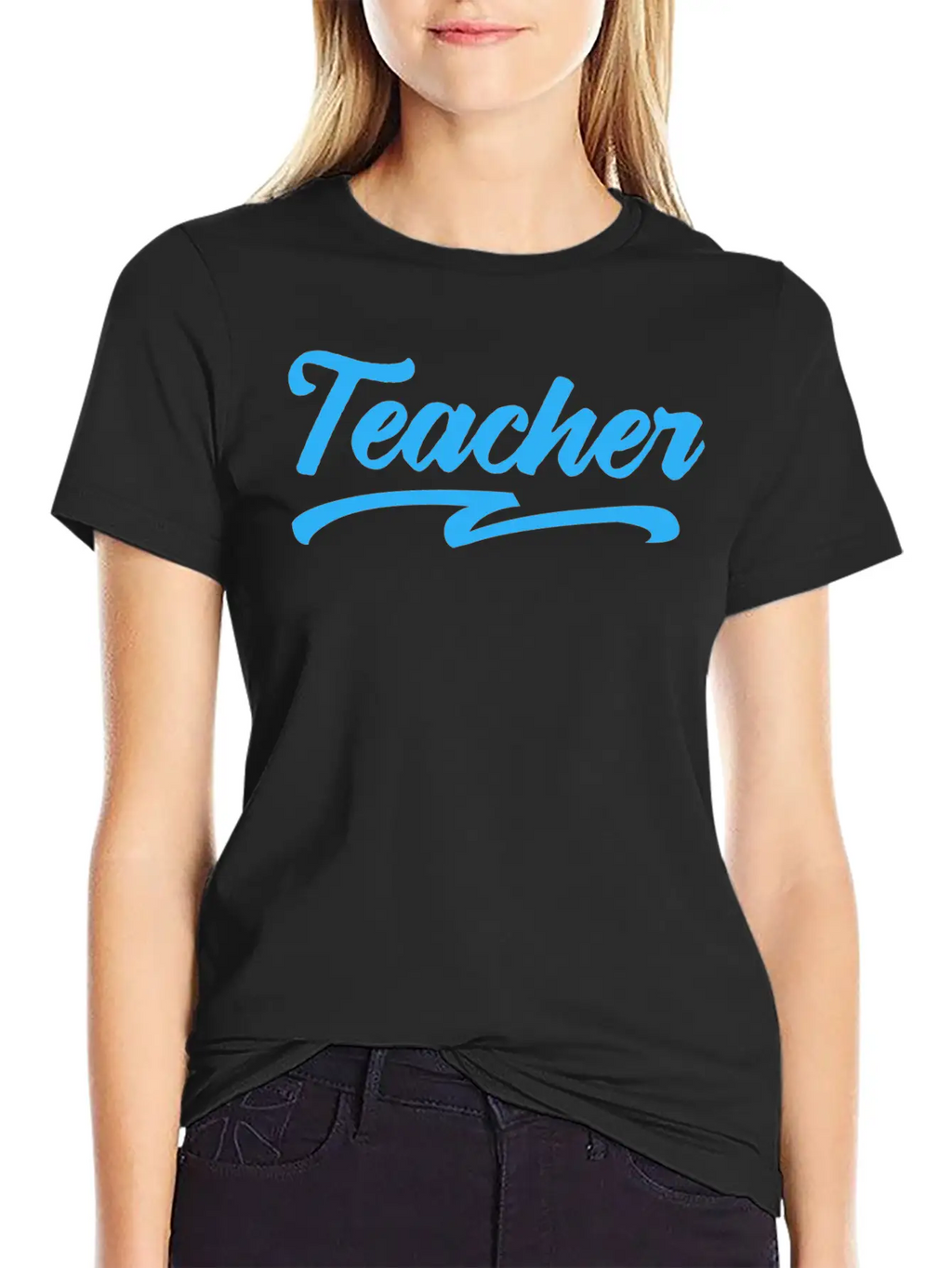 Teacher Typography Text Essential Cotton Tee For Daily Outfits – Unisex Style