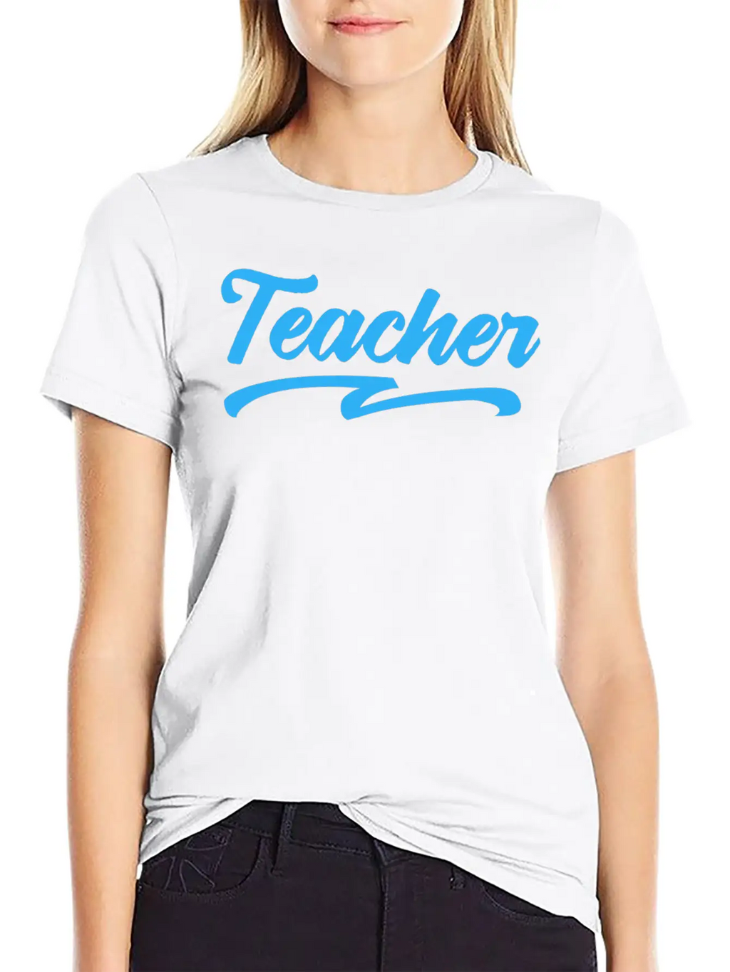 Teacher Typography Text Essential Cotton Tee For Daily Outfits – Unisex Style