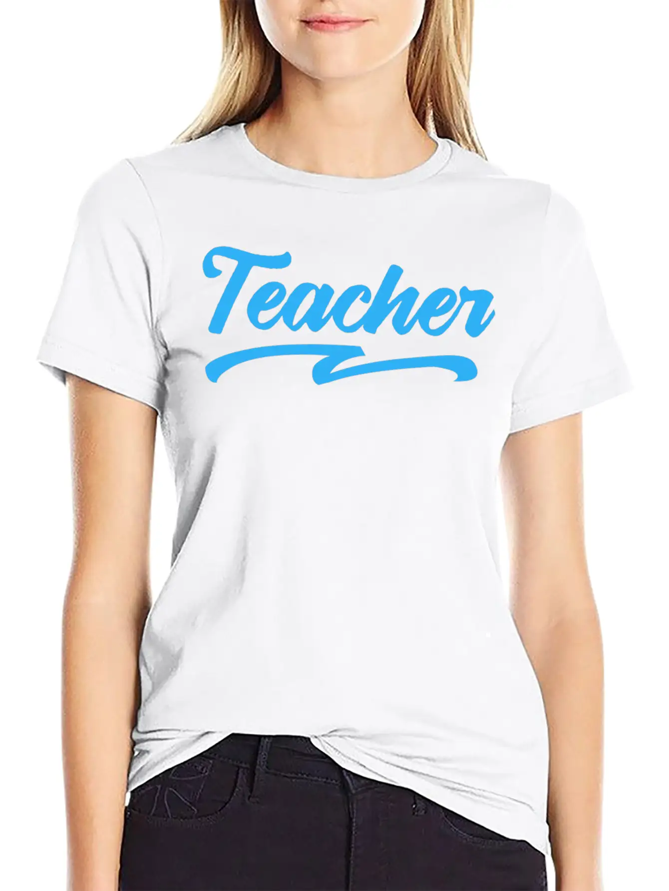 Teacher Typography Text Essential Cotton Tee For Daily Outfits – Unisex Style