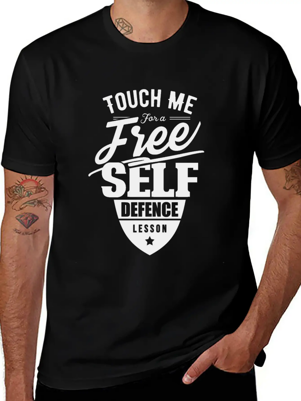 Team Self Defense Course Martial Arts School Relaxed Everyday Tee – Lightweight And Durable Cotton
