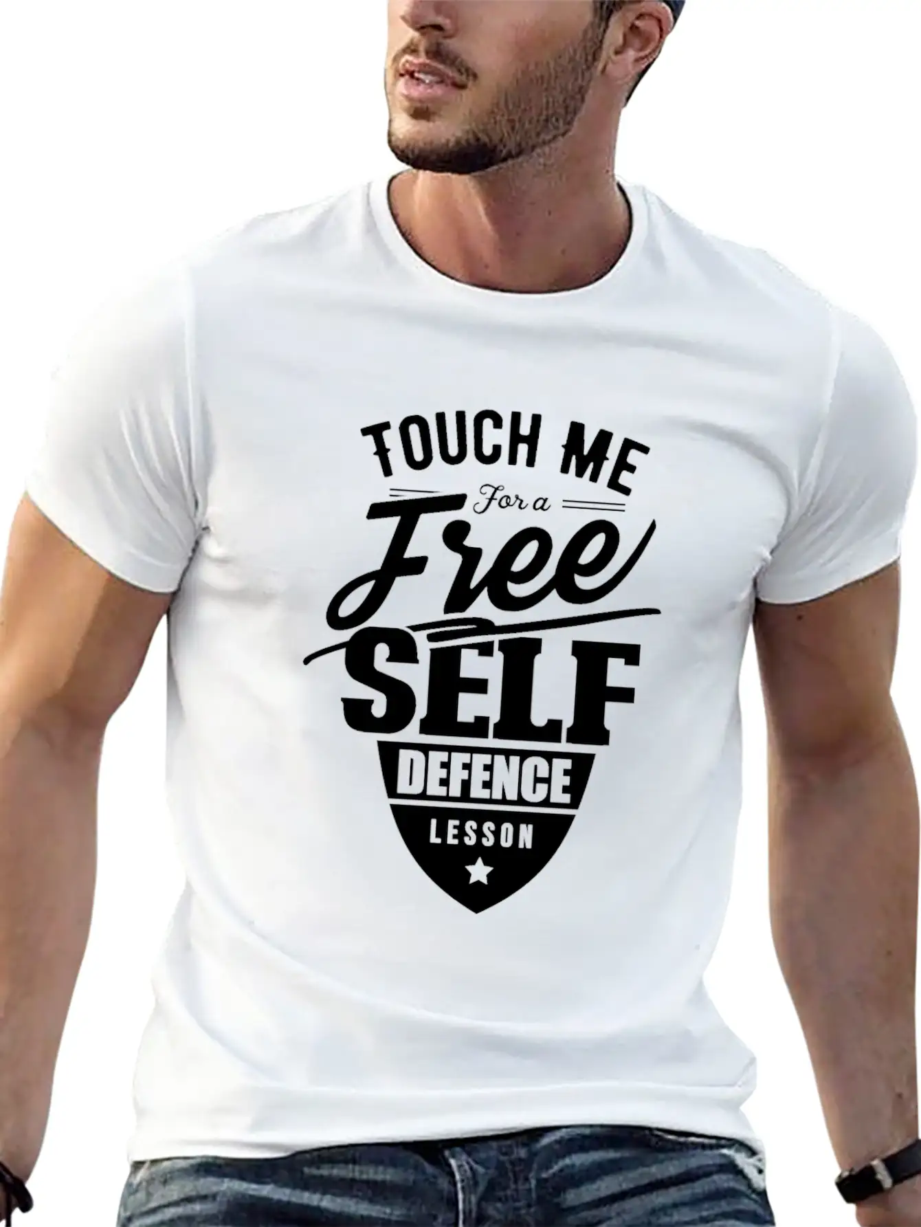 Team Self Defense Course Martial Arts School Relaxed Everyday Tee – Lightweight And Durable Cotton