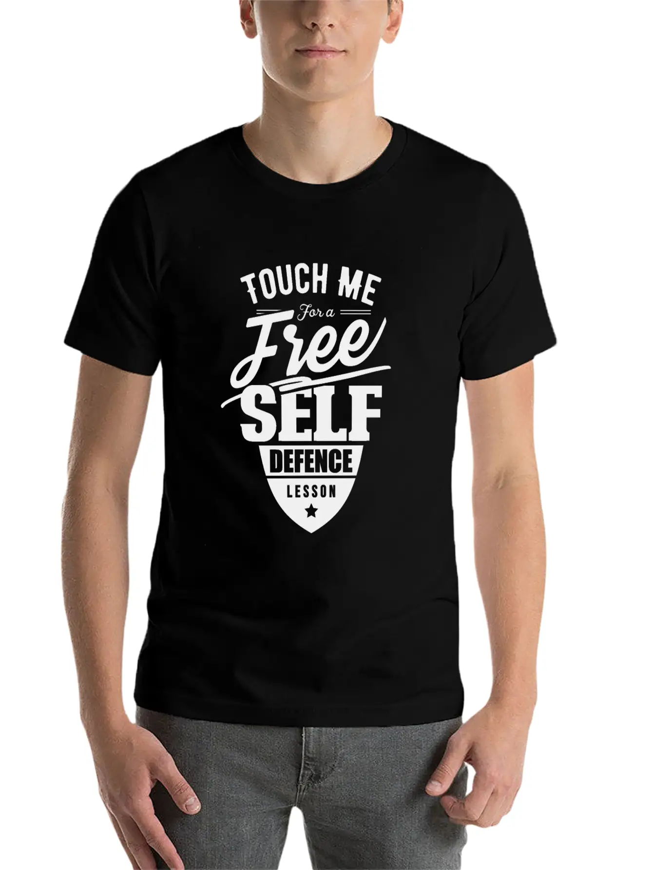 Team Self Defense Course Martial Arts School Relaxed Everyday Tee – Lightweight And Durable Cotton