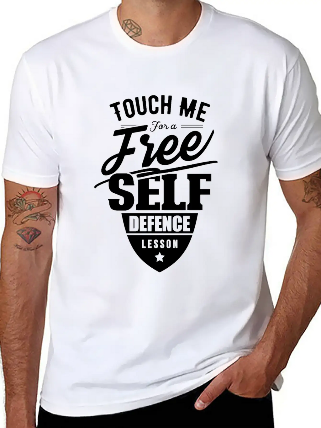 Team Self Defense Course Martial Arts School Relaxed Everyday Tee – Lightweight And Durable Cotton