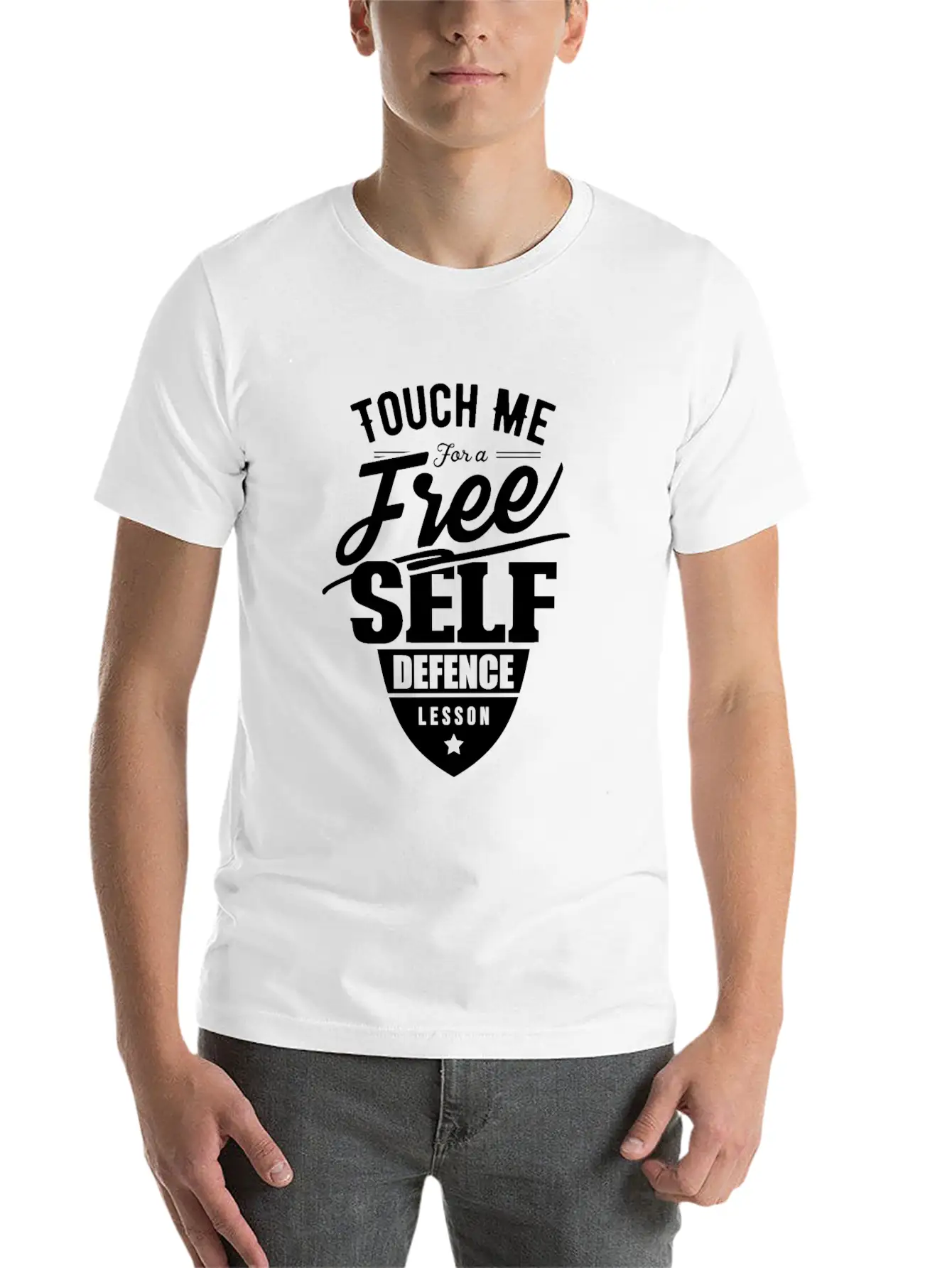 Team Self Defense Course Martial Arts School Relaxed Everyday Tee – Lightweight And Durable Cotton