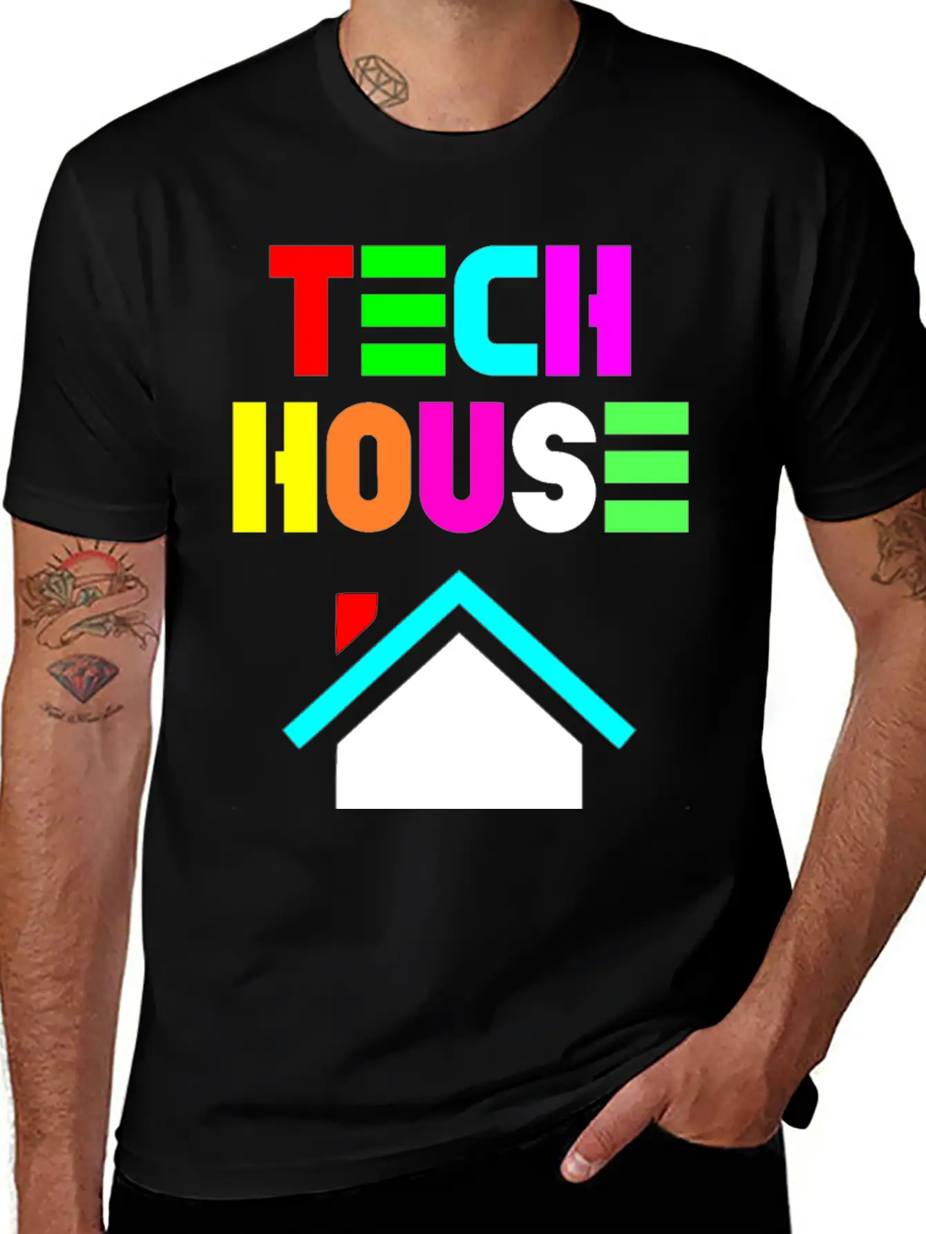 Tech House Essential Cotton Tee For Daily Outfits – Unisex Style